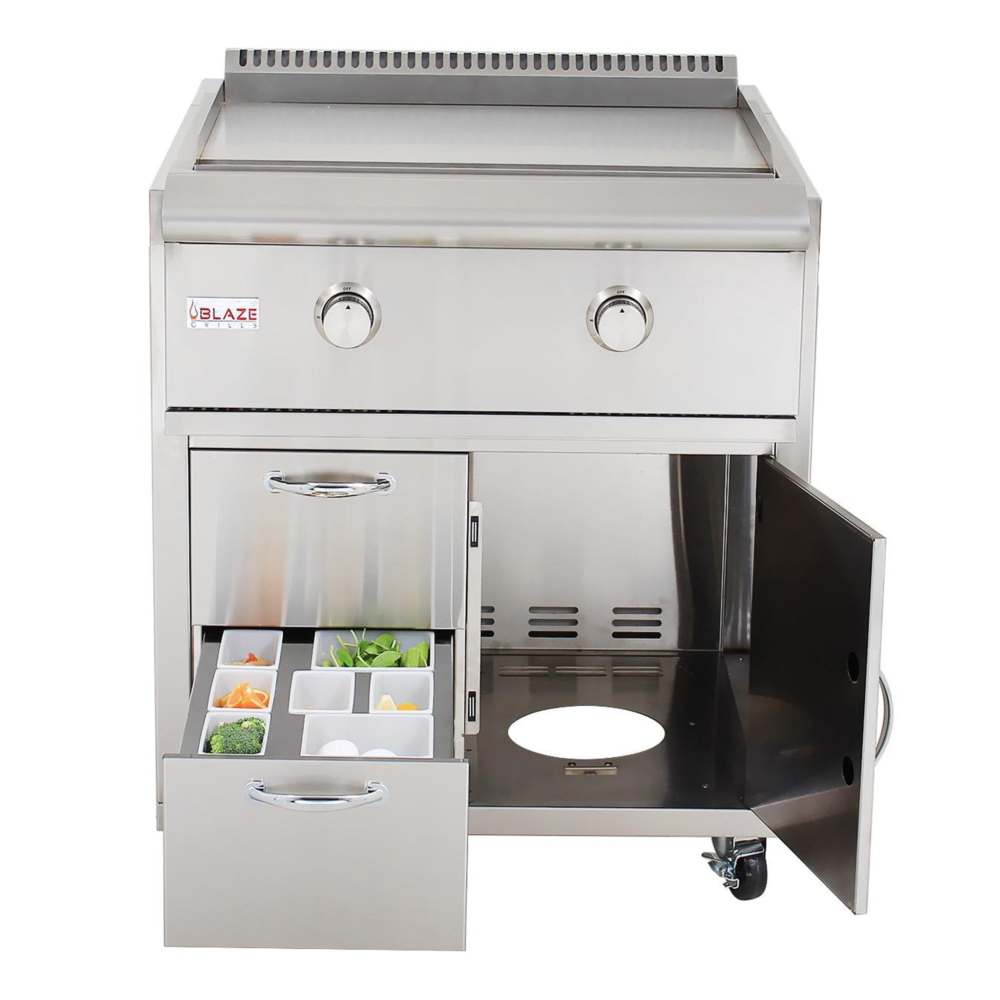 Stainless Steel Griddle Cart