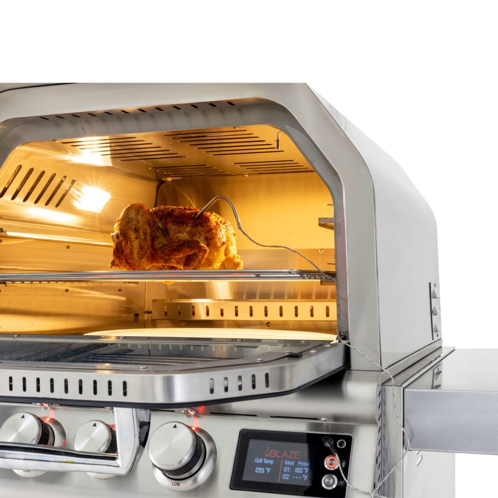 26" Stainless Steel Built-In Gas Outdoor Pizza Oven