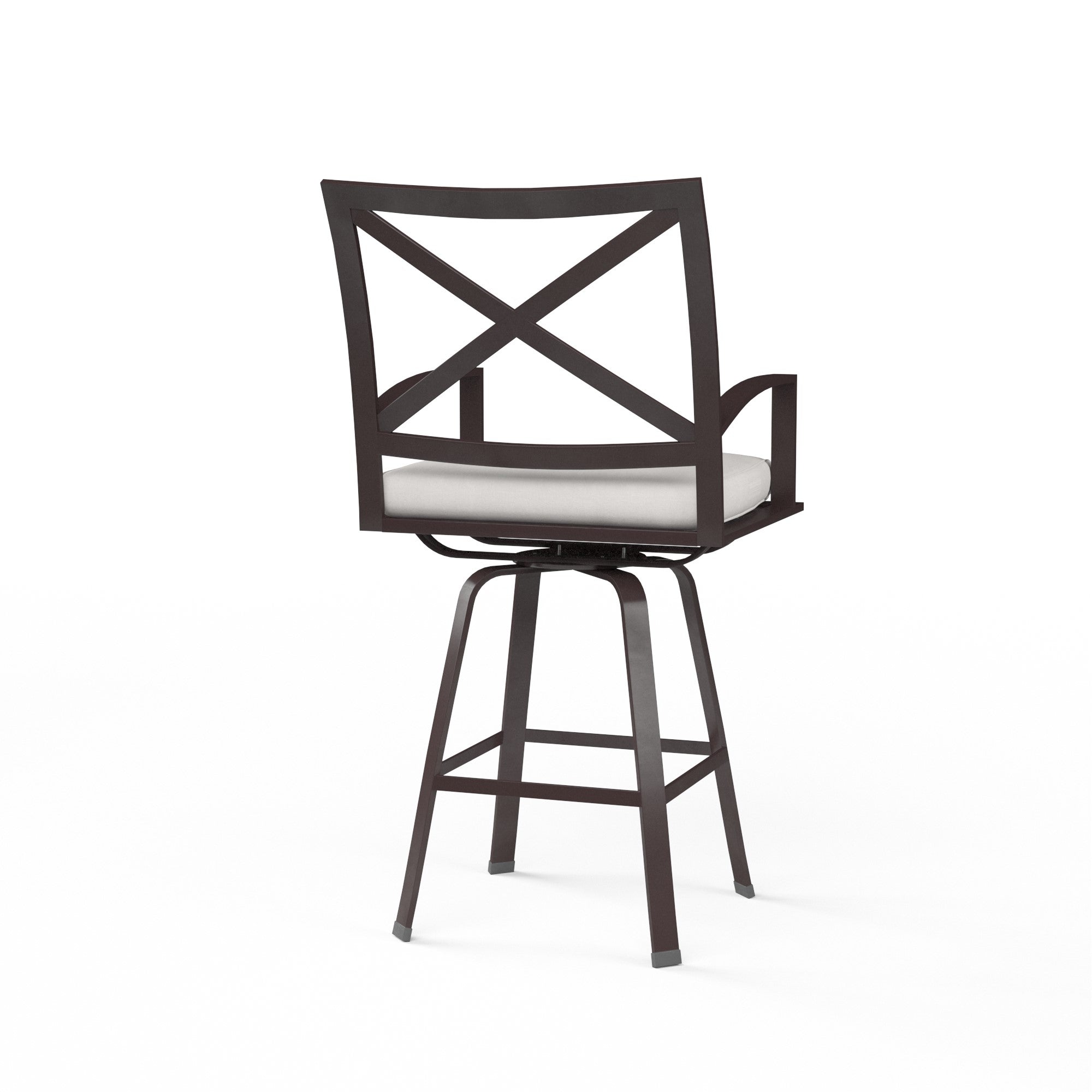 La Jolla Aluminum Cushioned Swivel Bar Stool