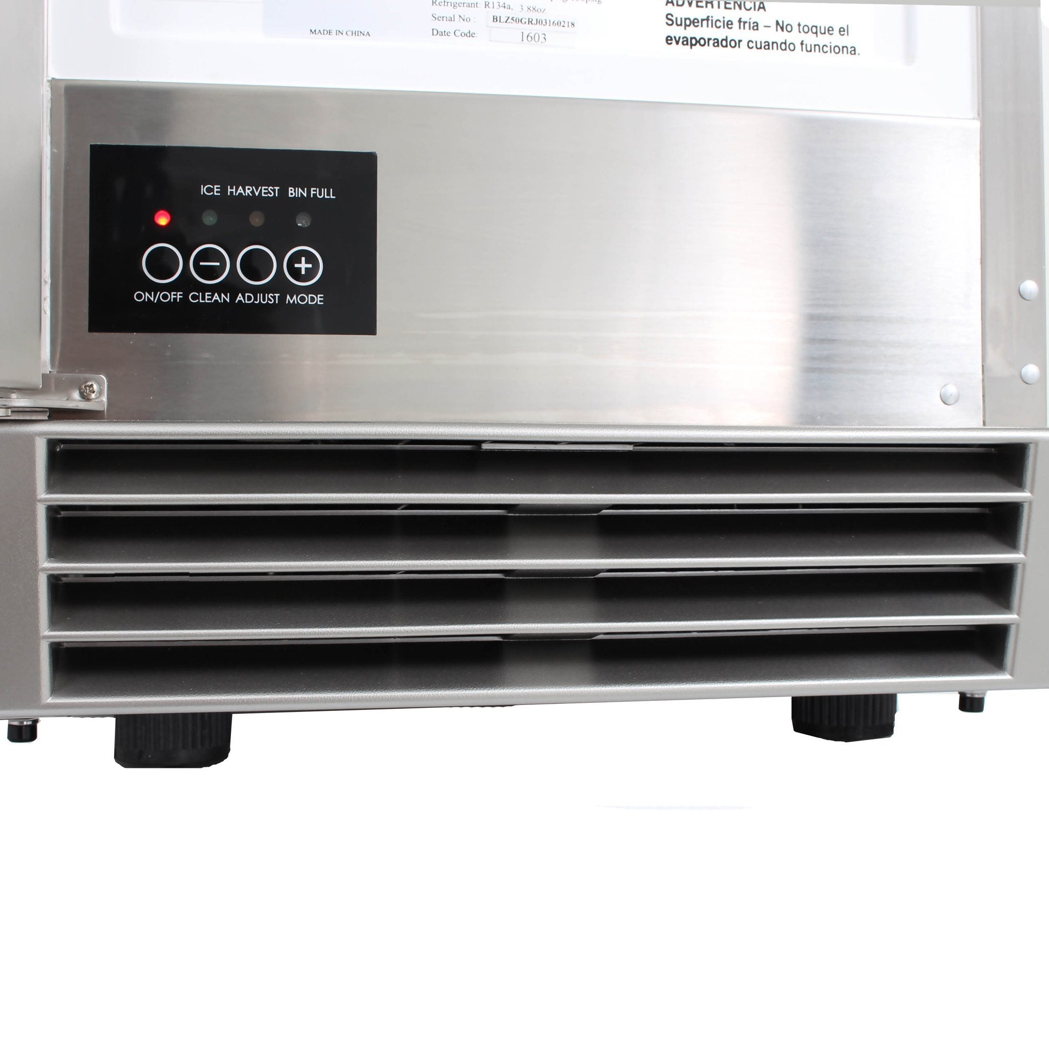 50 lb. 15" Stainless Steel Outdoor Ice Maker