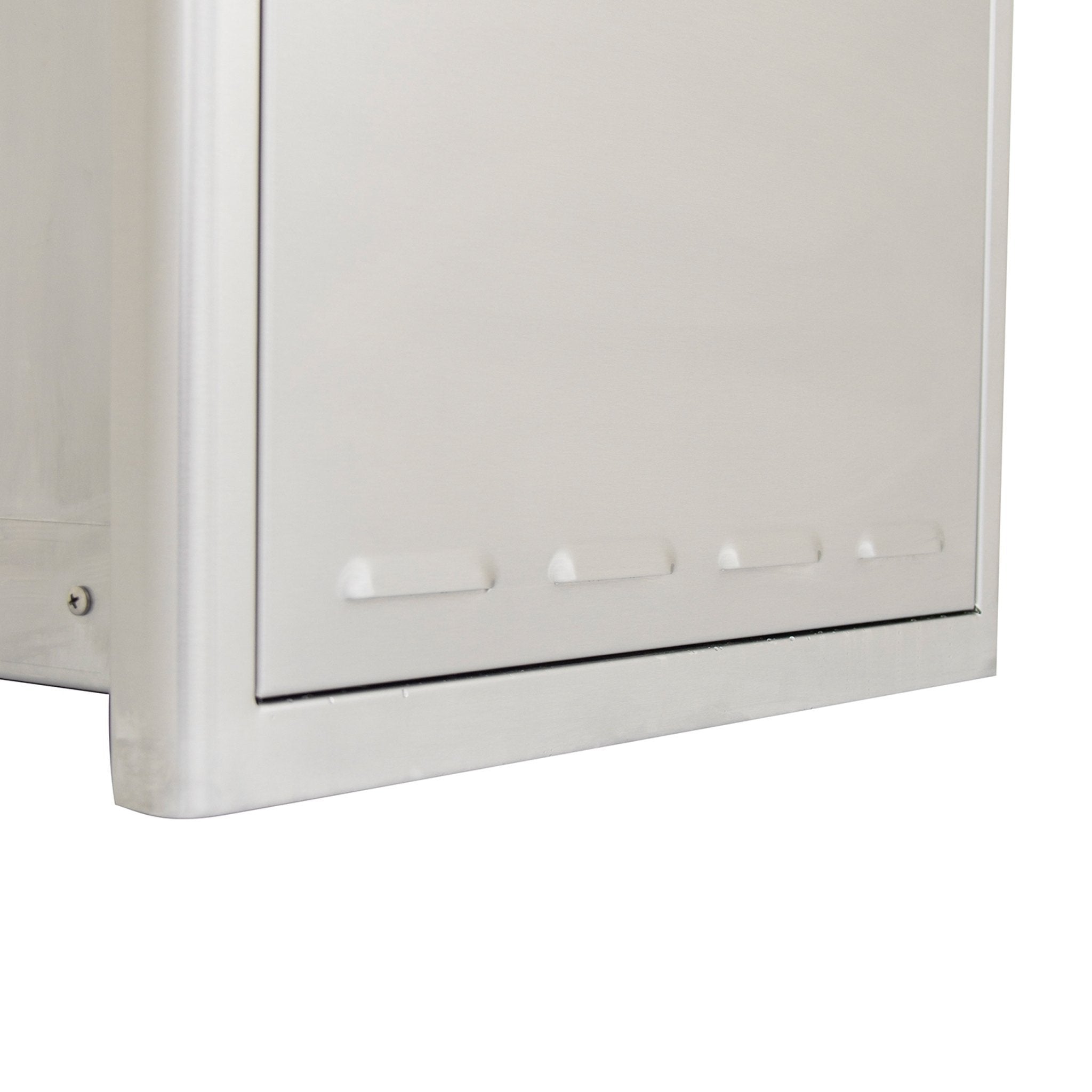 18" Stainless Steel Roll Out Trash and Propane Tank Storage Drawer