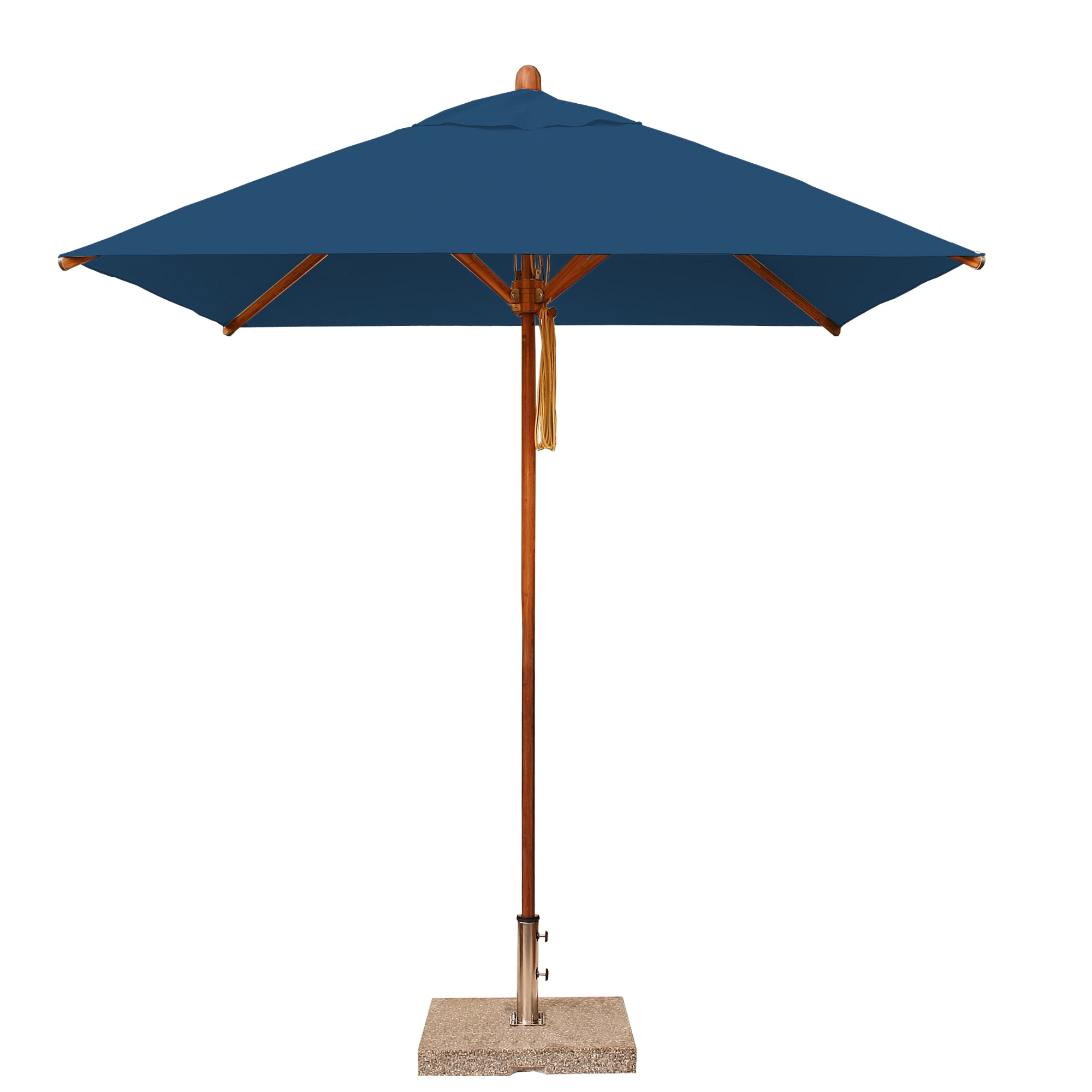 Levante 7' Square Bamboo Market Umbrella