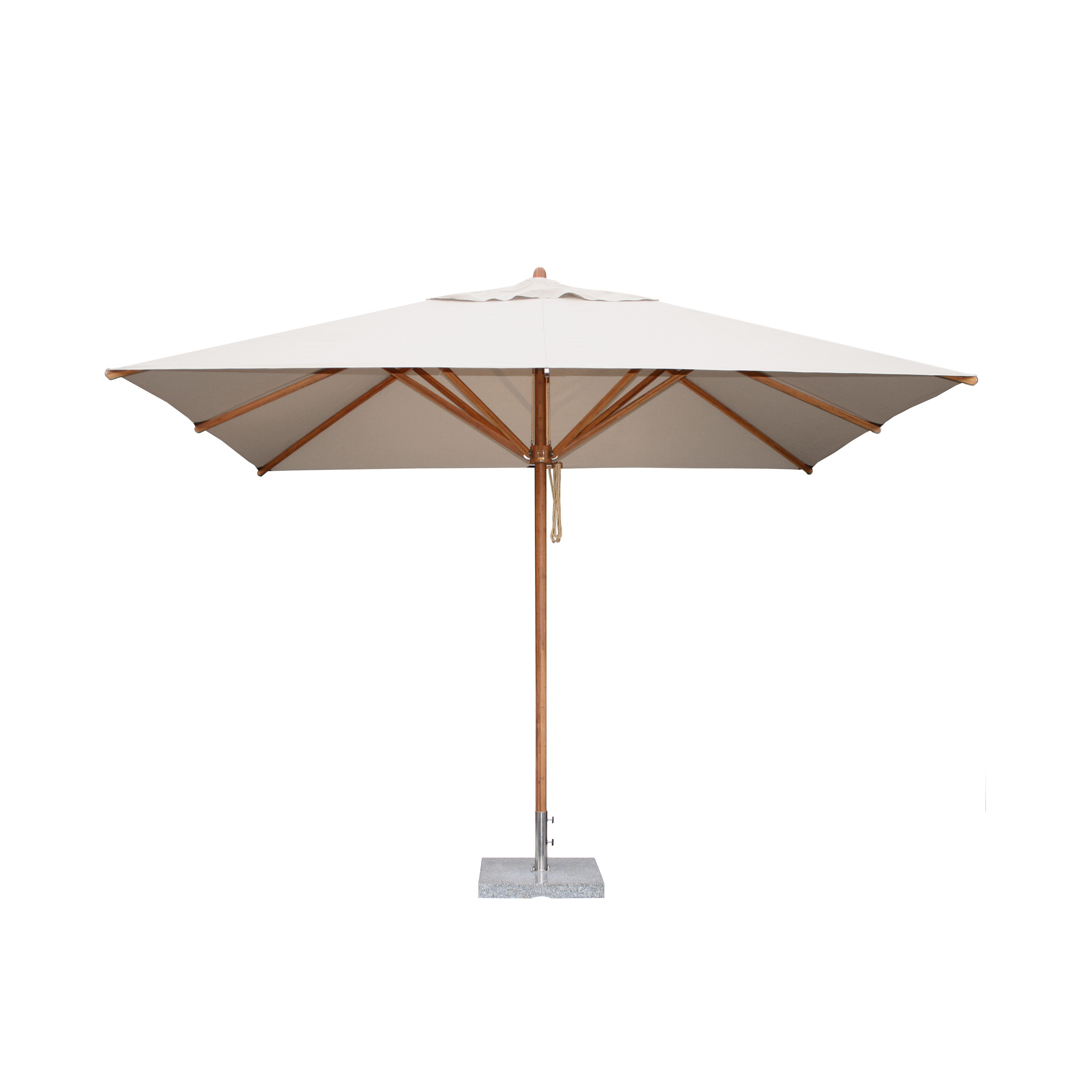 Levante 8.5' x 11.5' Rectangular Bamboo Market Umbrella