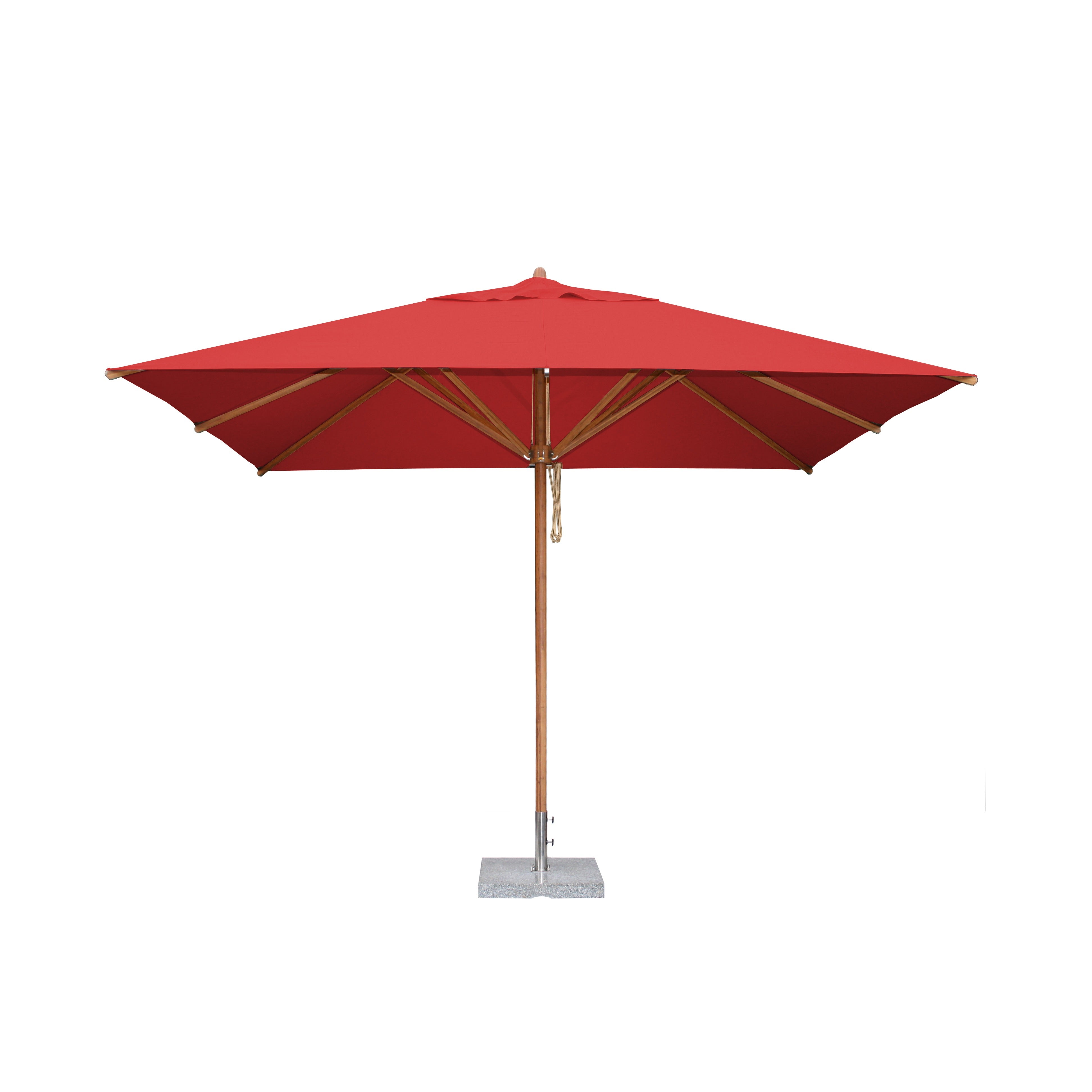 Levante 8.5' x 11.5' Rectangular Bamboo Market Umbrella
