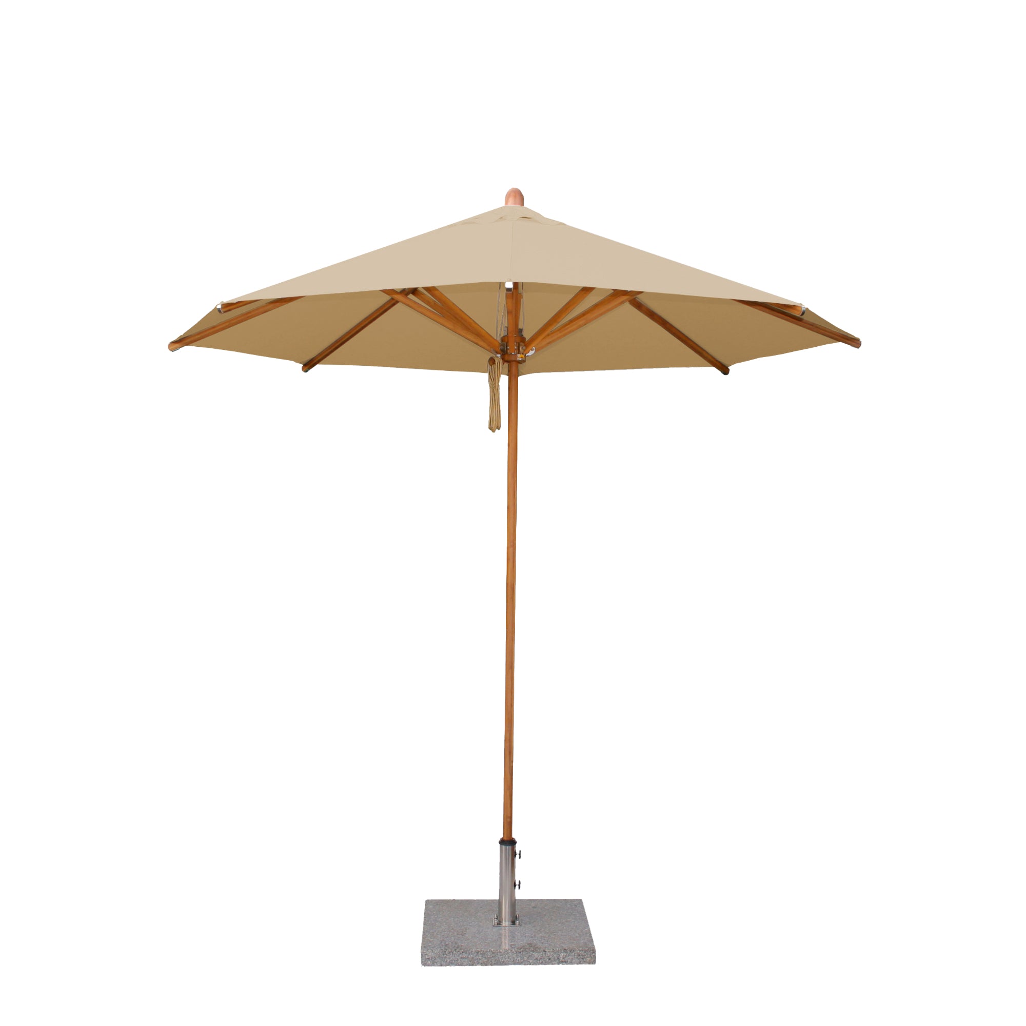 Levante 8.5' Round Bamboo Market Umbrella