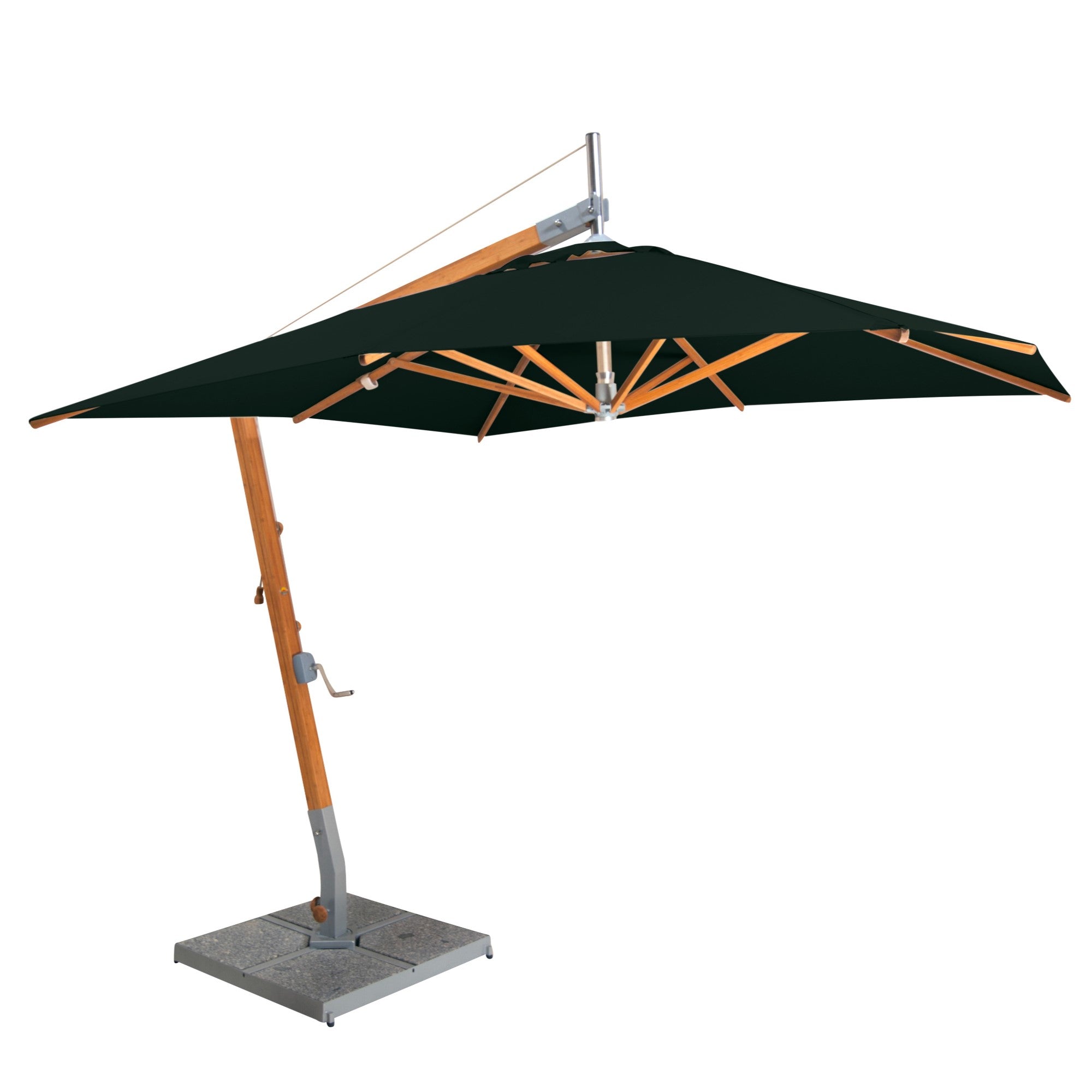 Sirocco 8.5' Square Bamboo Cantilever Umbrella