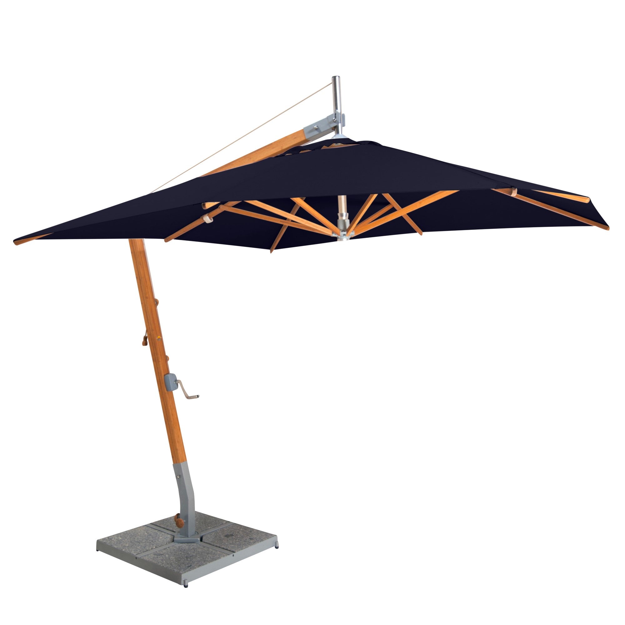 Sirocco 8.5' Square Bamboo Cantilever Umbrella