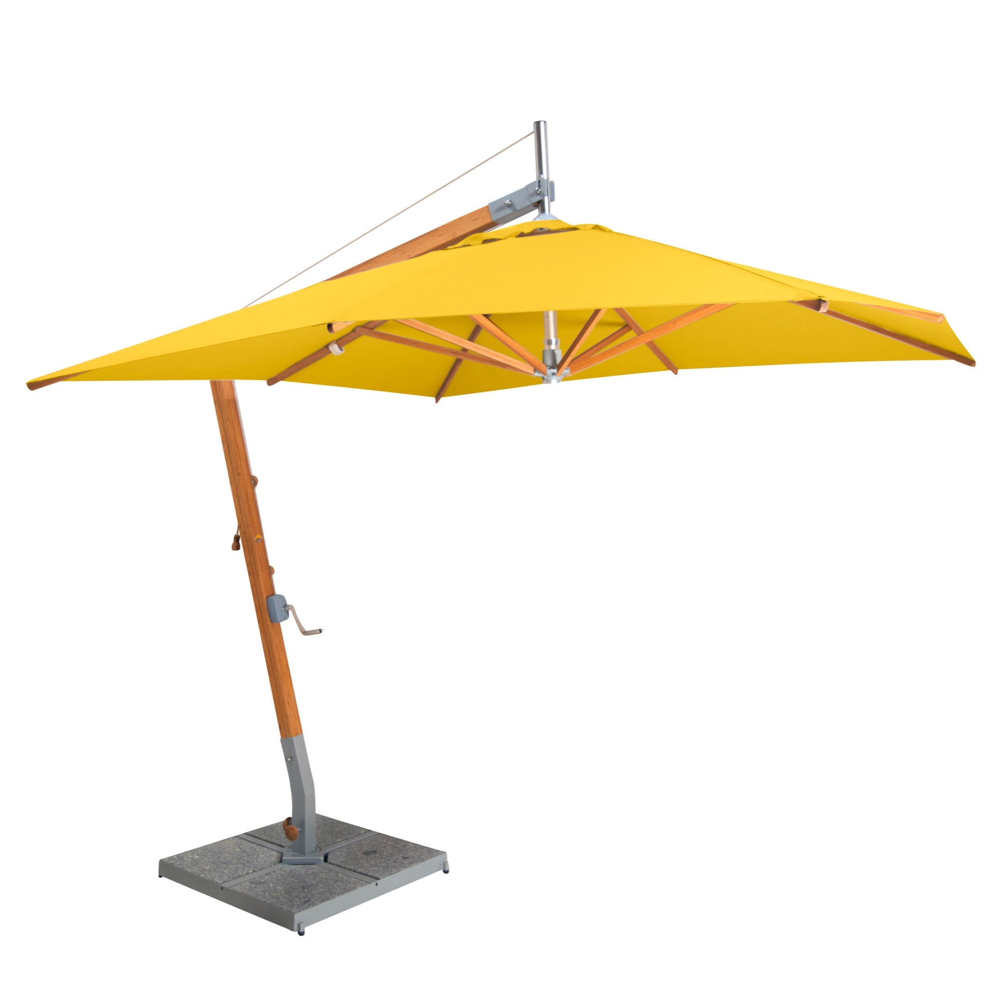 Sirocco 8.5' Square Bamboo Cantilever Umbrella
