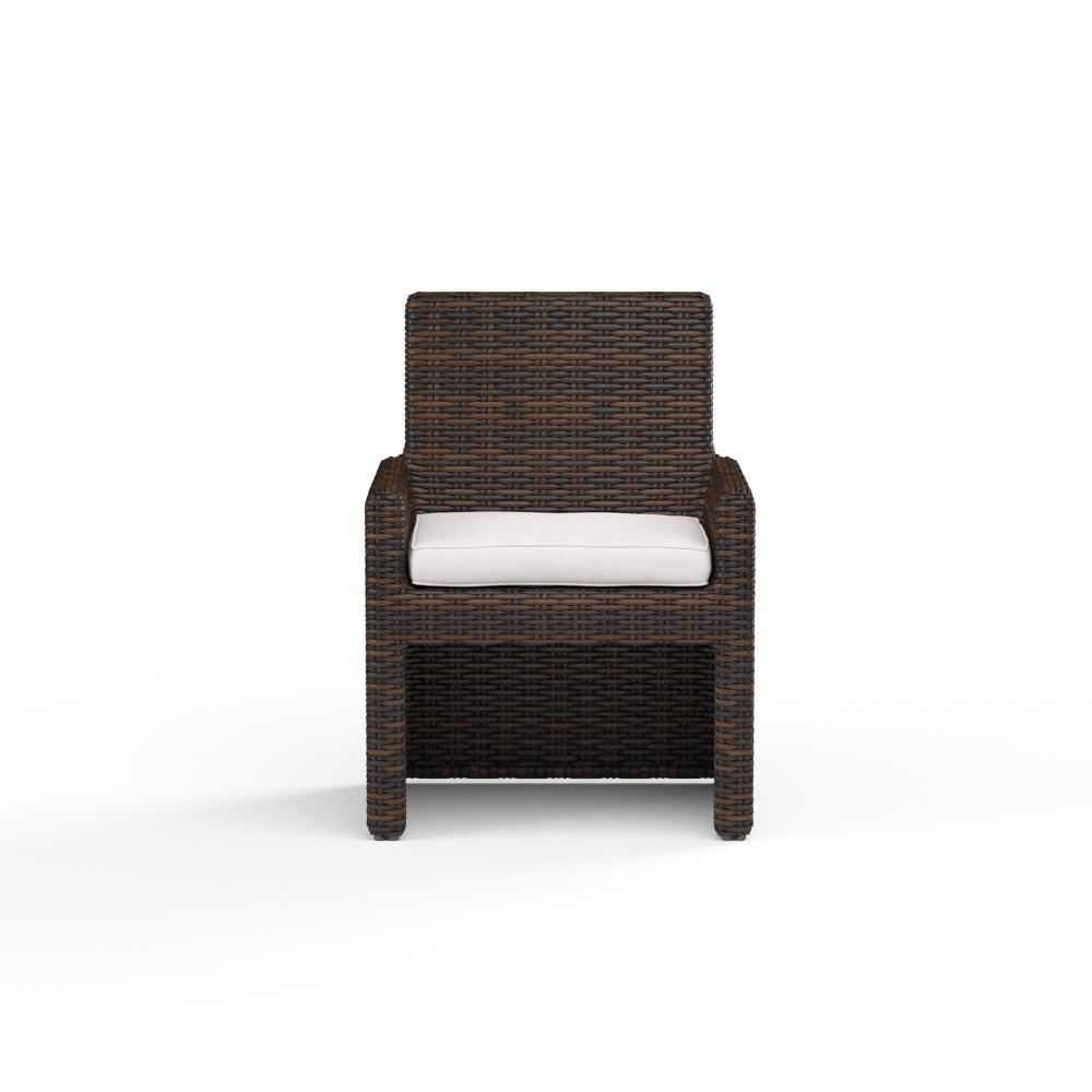 Montecito Wicker Cushioned Dining Arm Chair