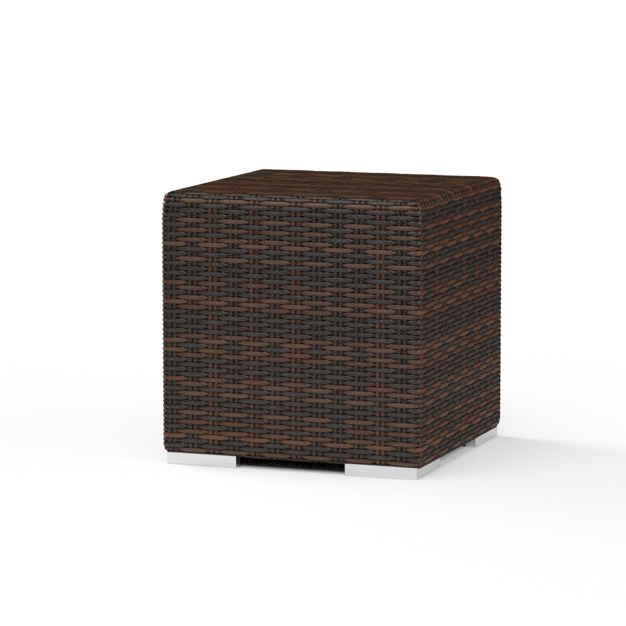 Montecito 22" Square Wicker End Table