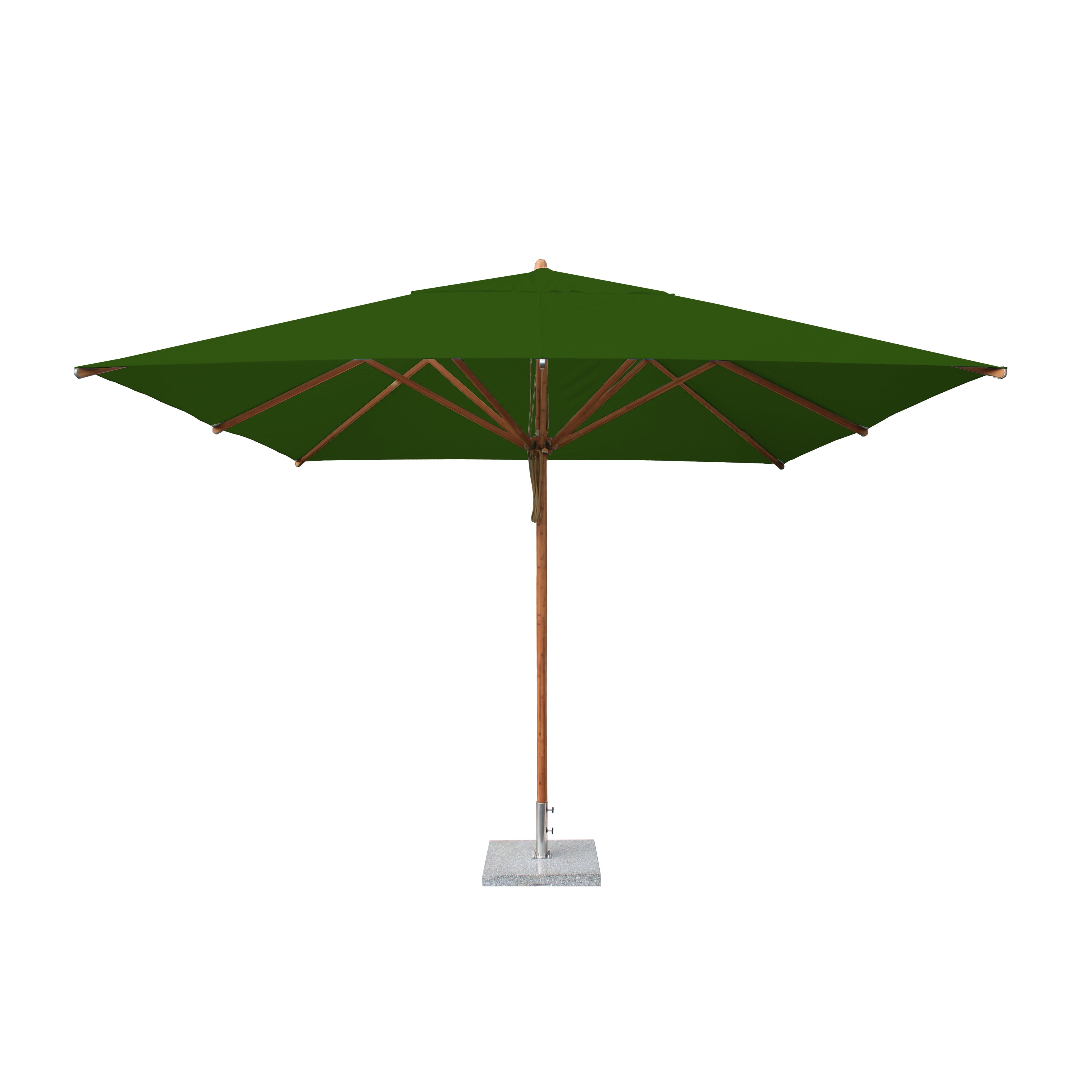Levante 11' Square Bamboo Market Umbrella