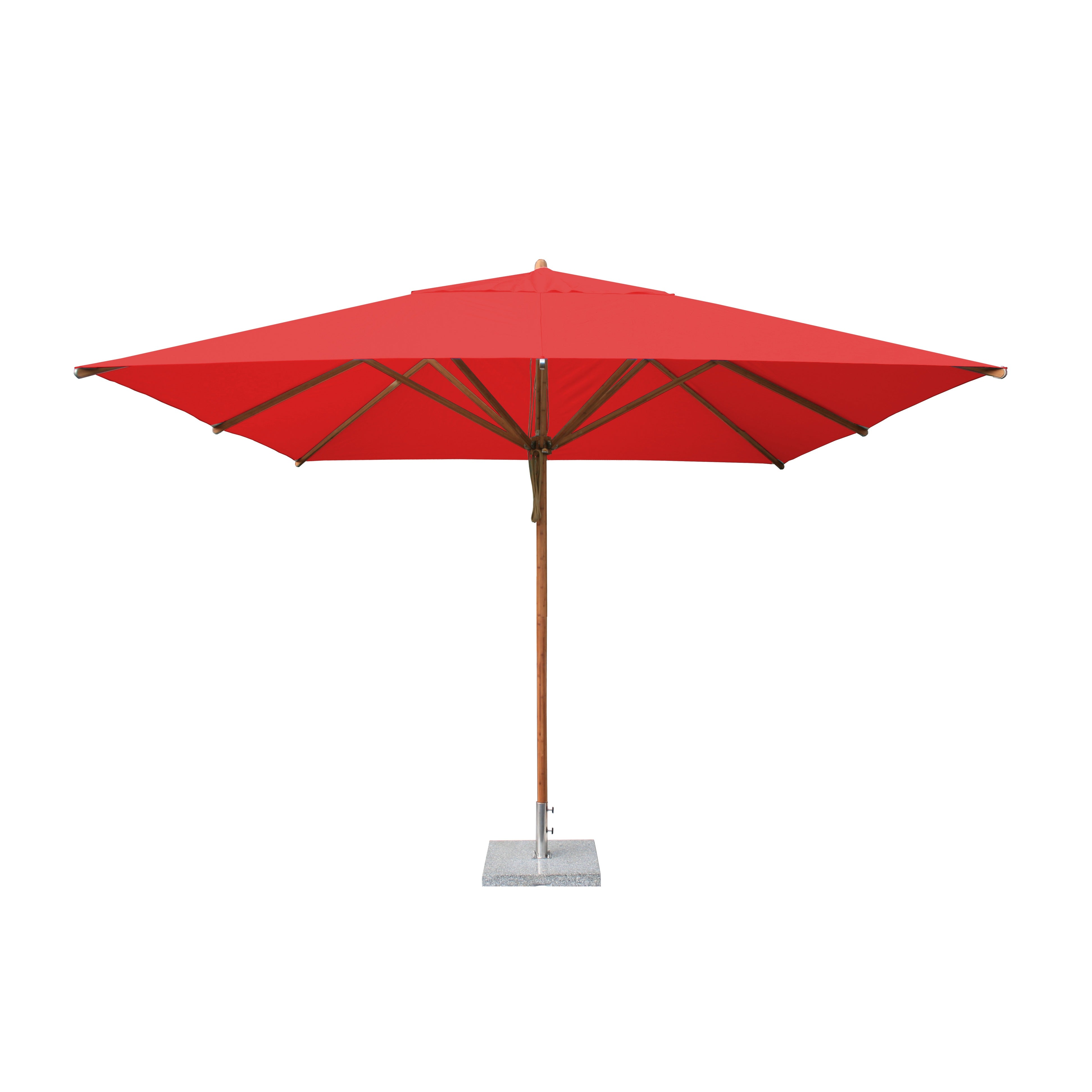 Levante 11' Square Bamboo Market Umbrella