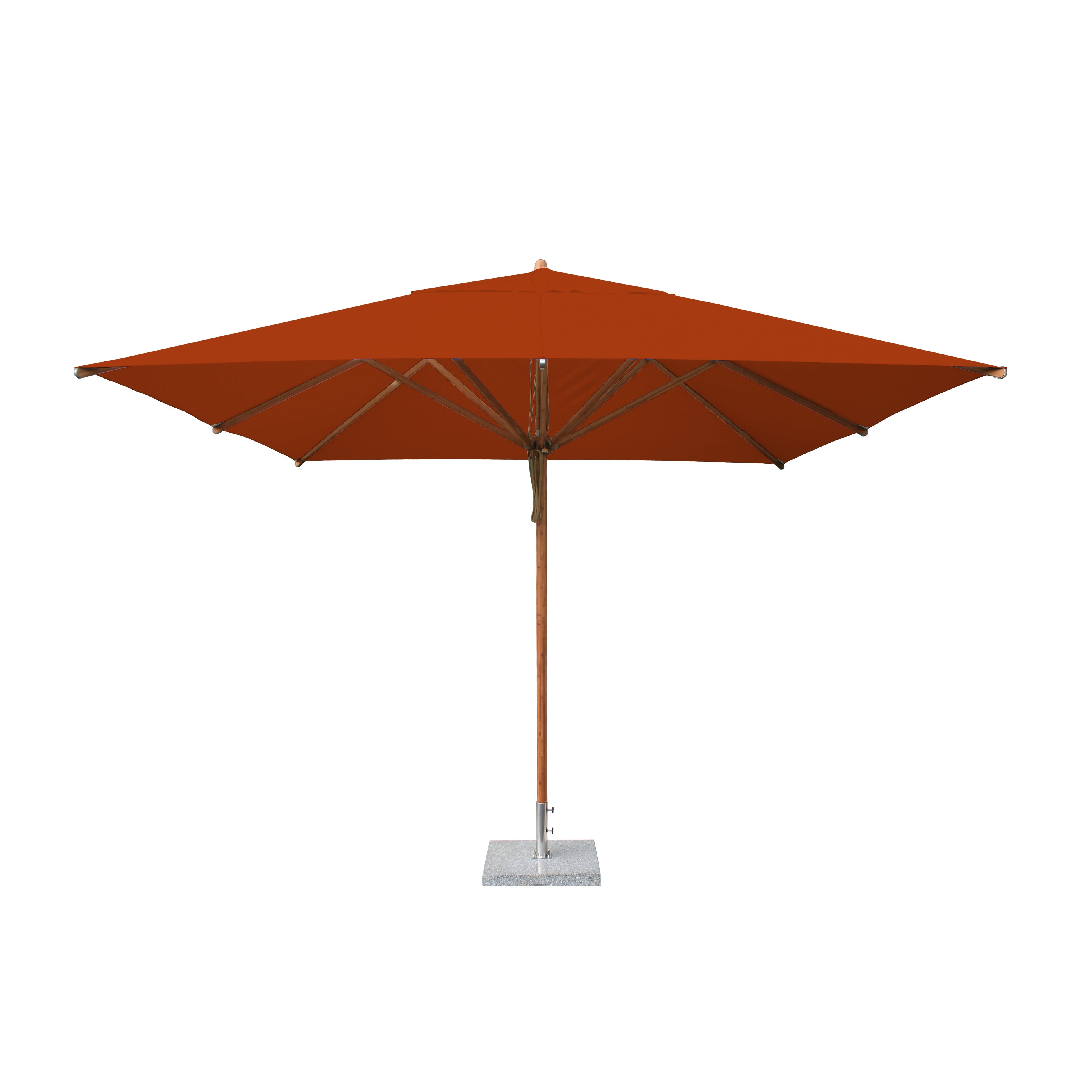 Levante 11' Square Bamboo Market Umbrella