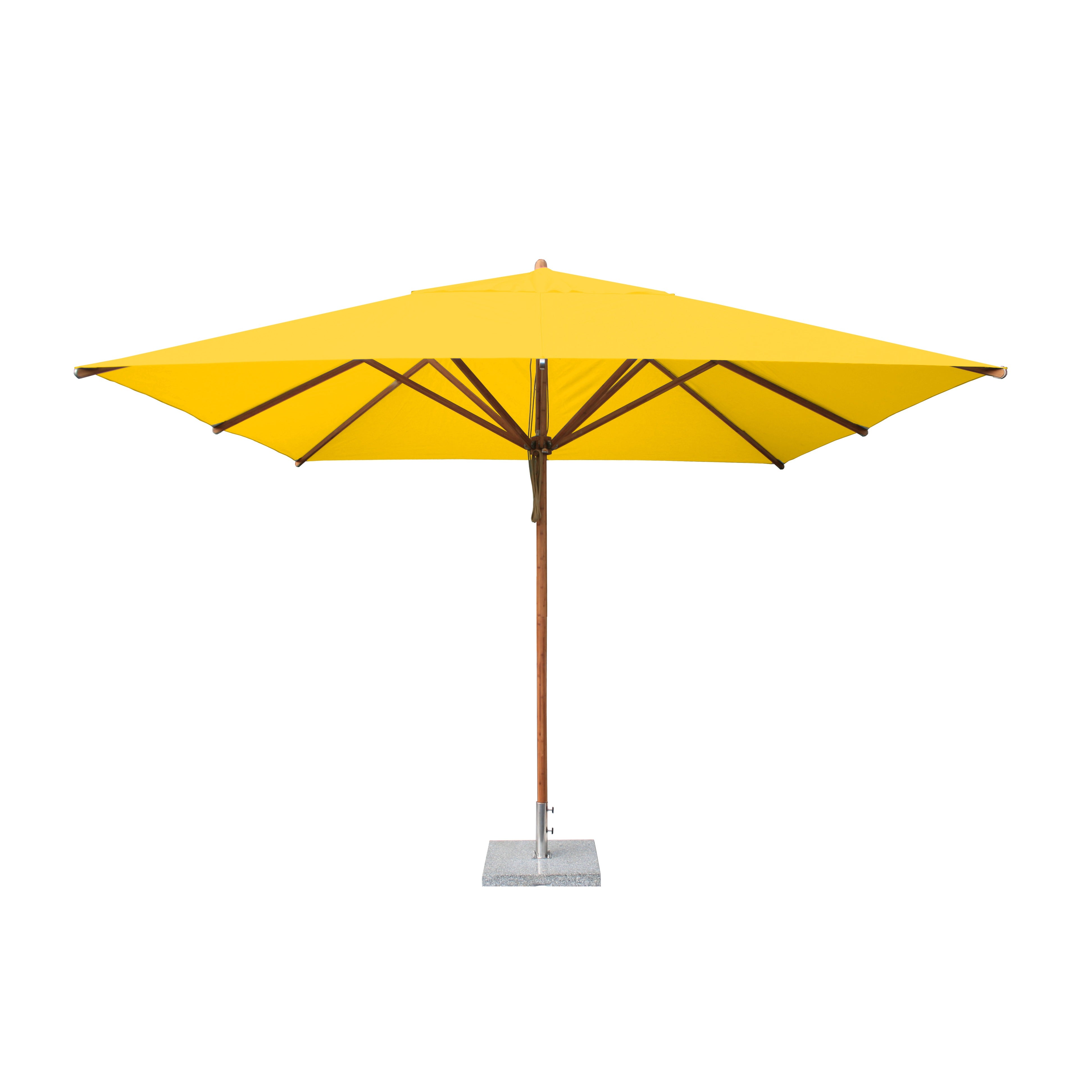 Levante 11' Square Bamboo Market Umbrella