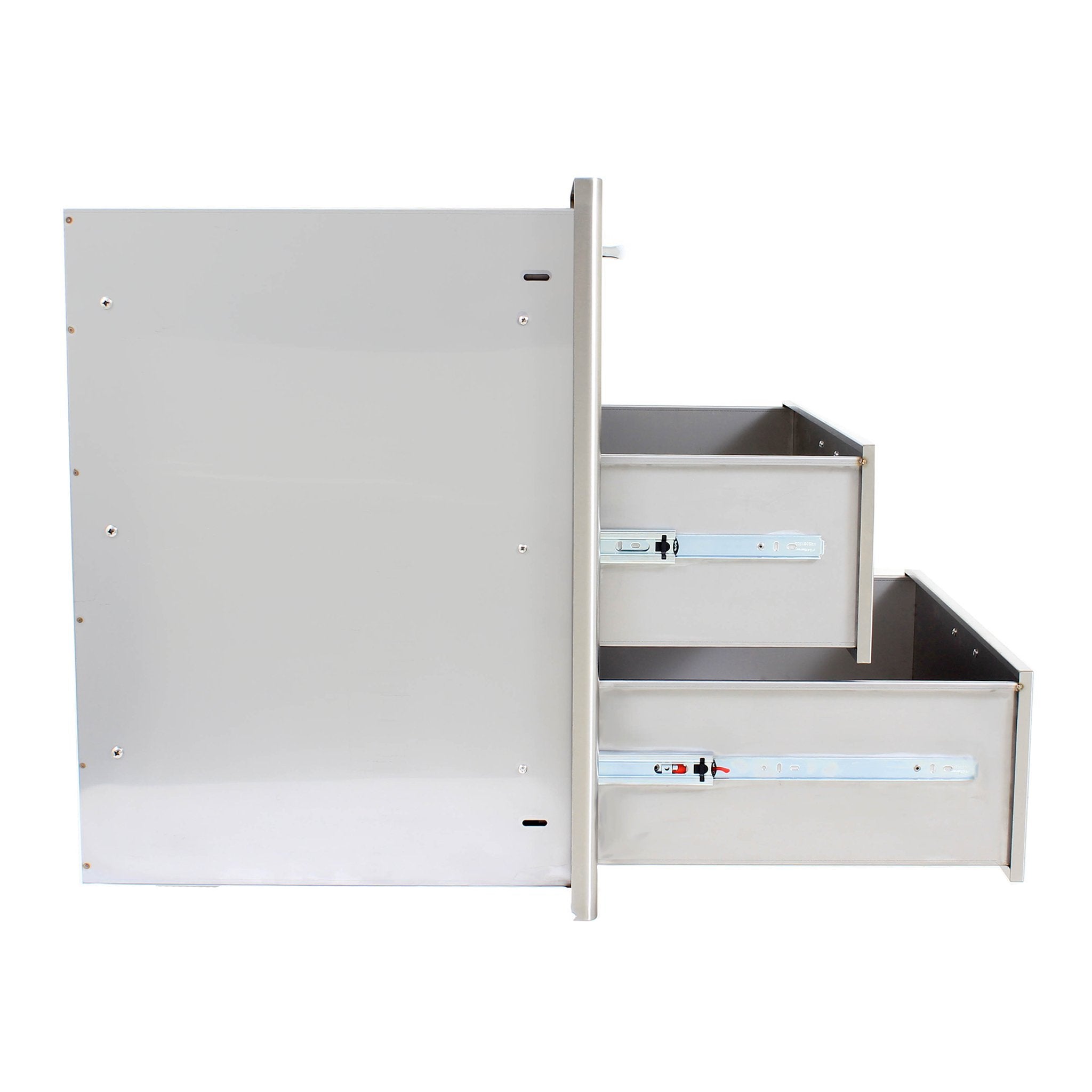 30" Stainless Steel Triple Access Drawer