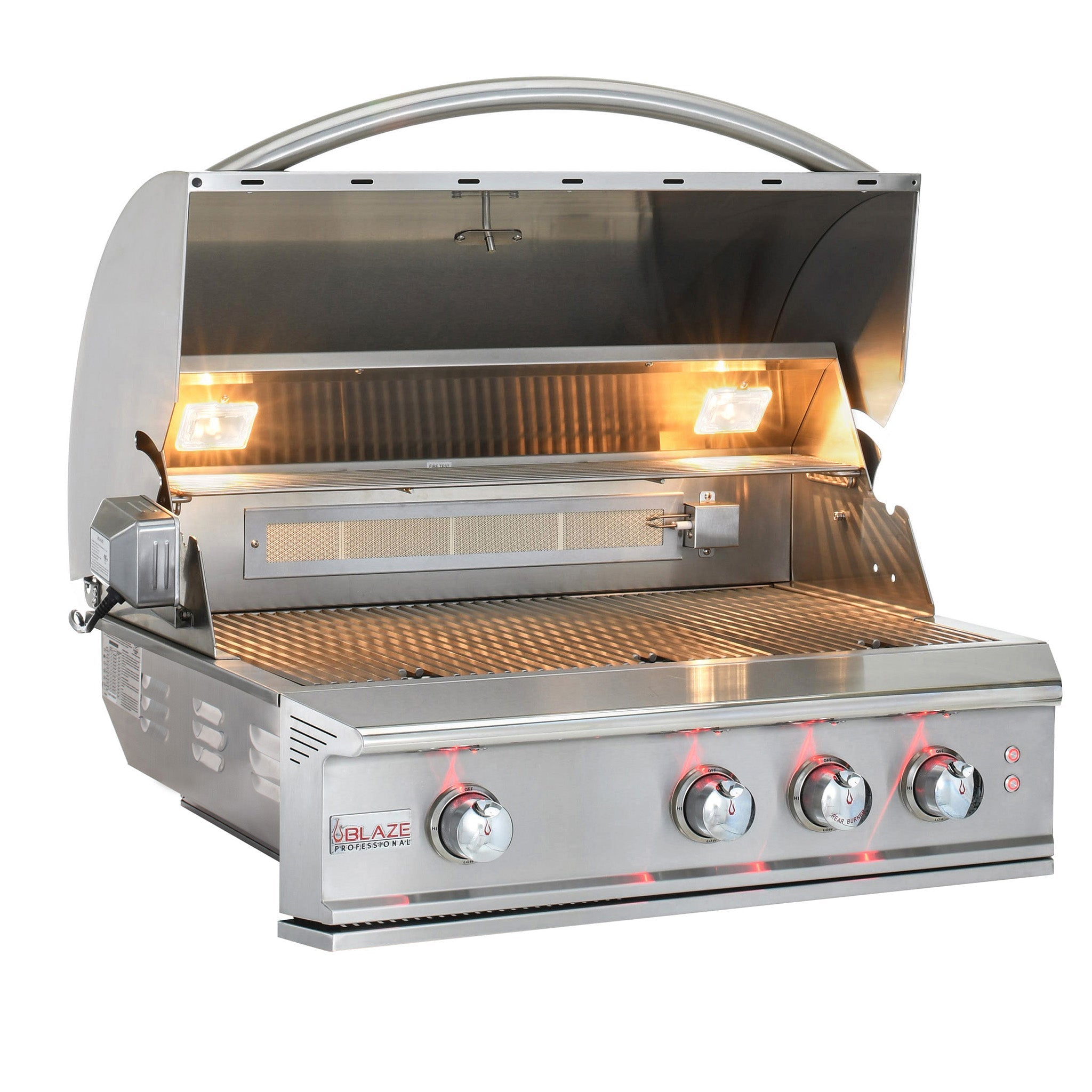 Professional 34" Stainless Steel 3-Burner Built-In Gas Grill