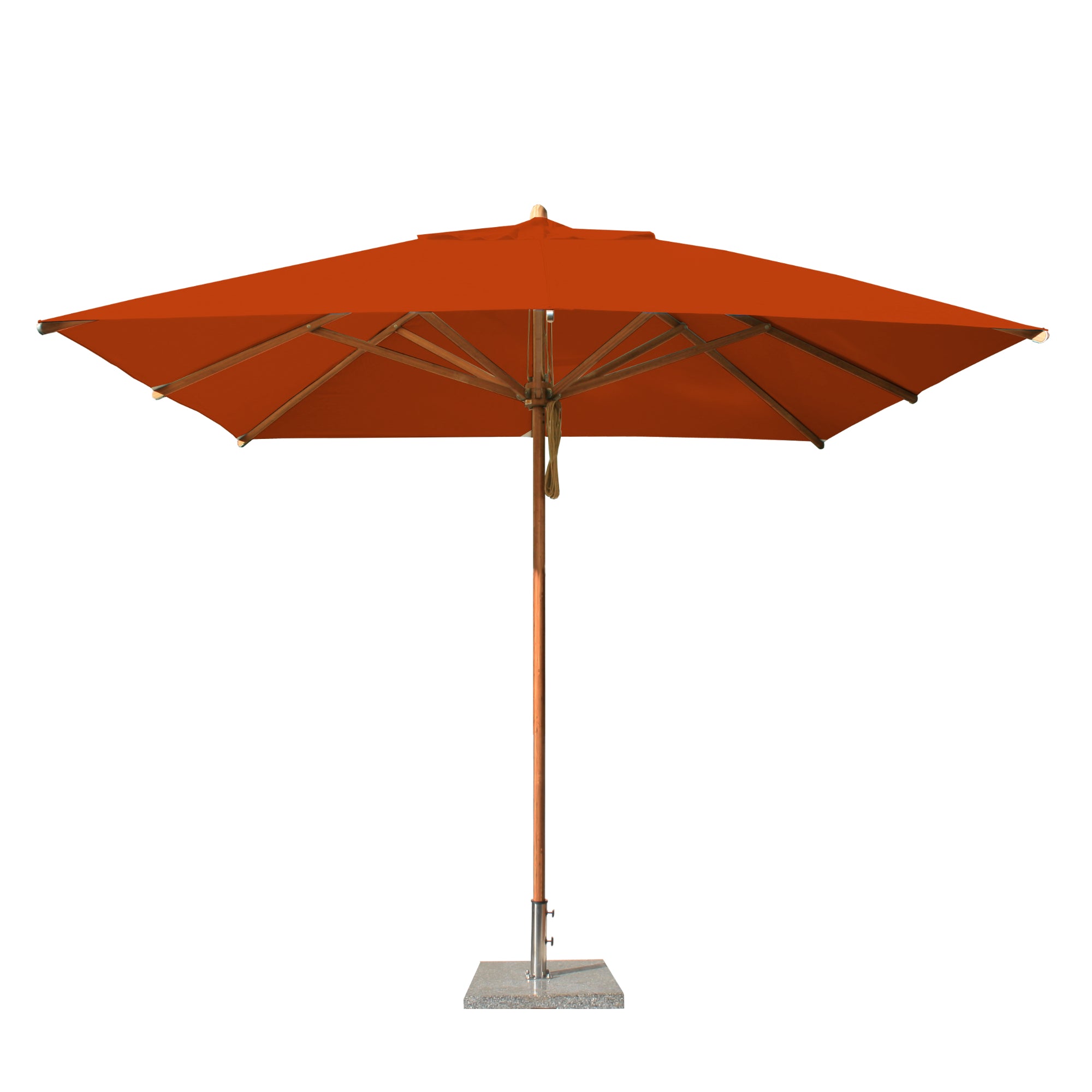 Levante 10' Square Bamboo Market Umbrella