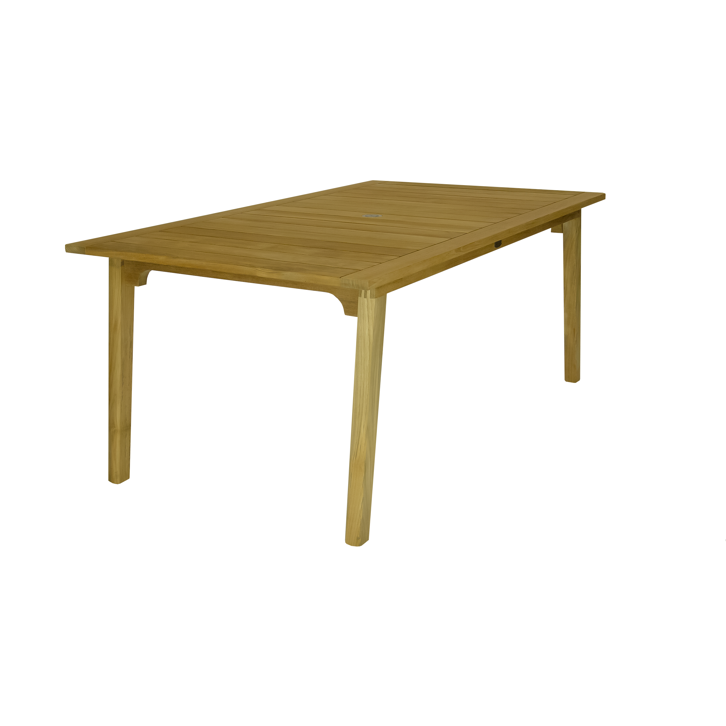 Admiral 40" x 70" Rectangular Dining Table with Umbrella Hole