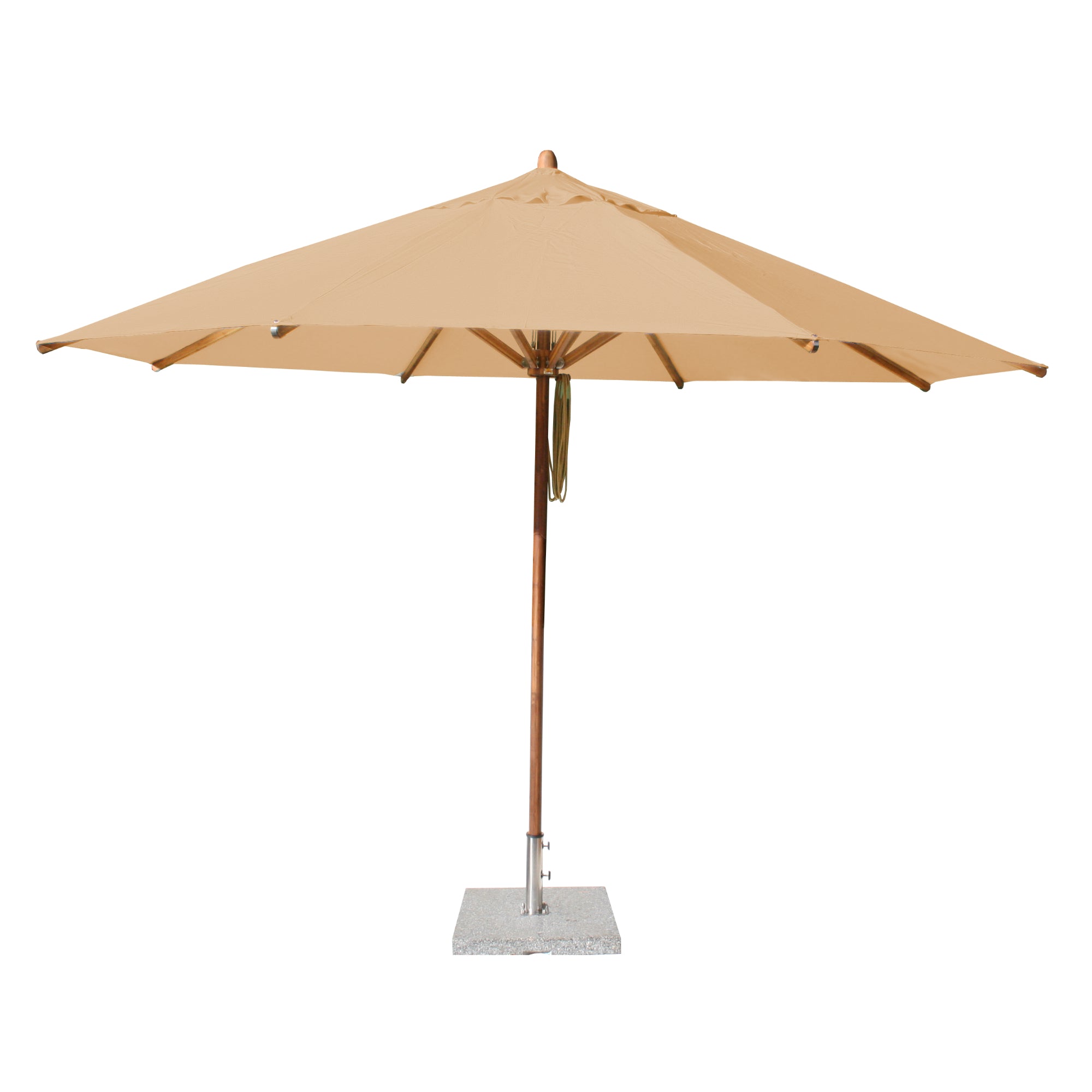 Levante 13' Round Bamboo Market Umbrella
