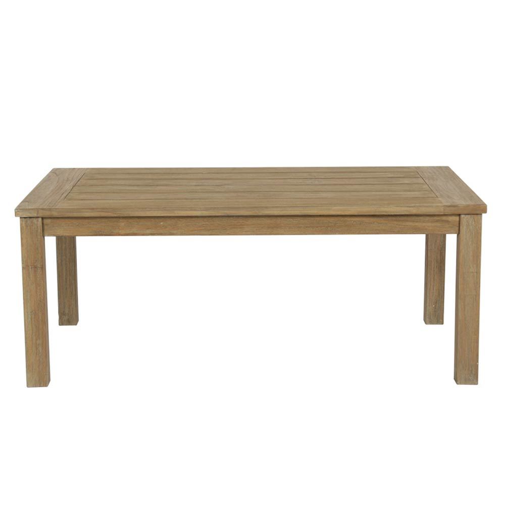 Coastal Teak 50" x 28" Rectangular Coffee Table