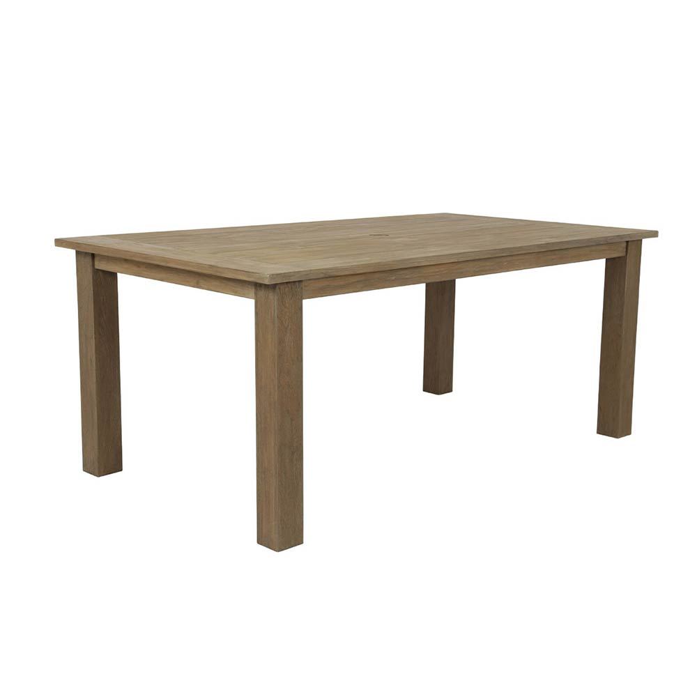 Coastal Teak 91" x 39" Rectangular Dining Table
