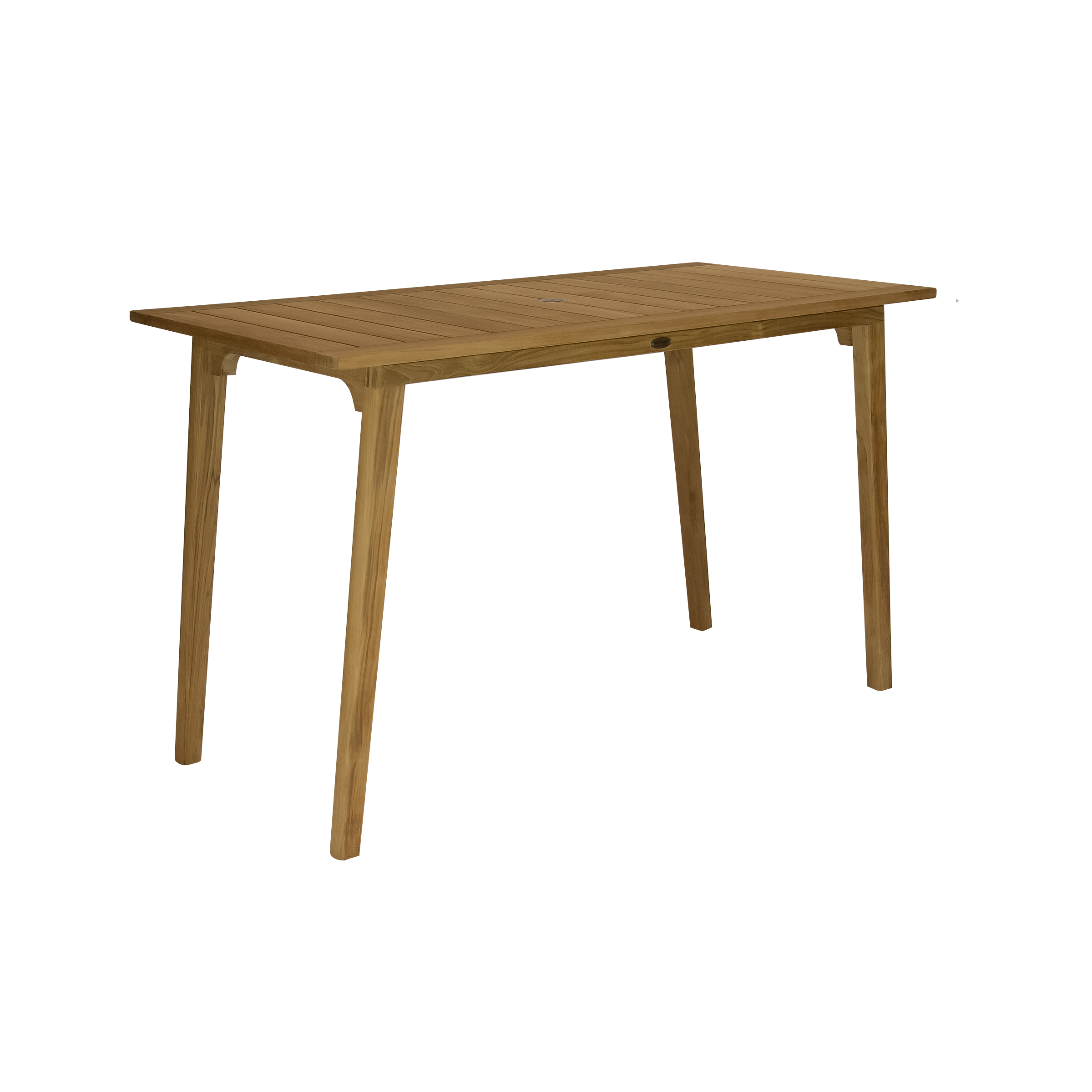 Admiral 32" x 65" Rectangular Bar Table with Umbrella Hole