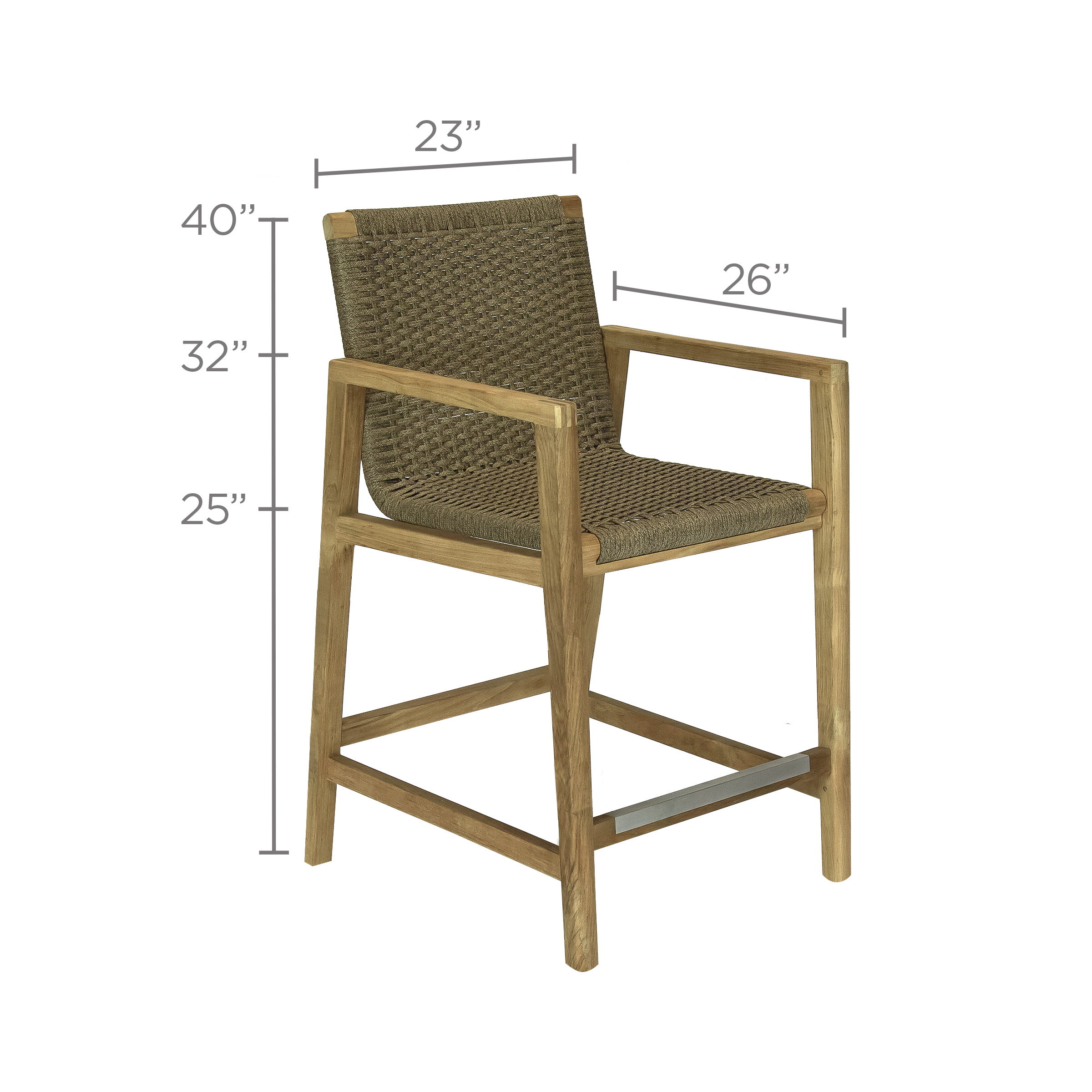 Admiral Counter Arm Chair