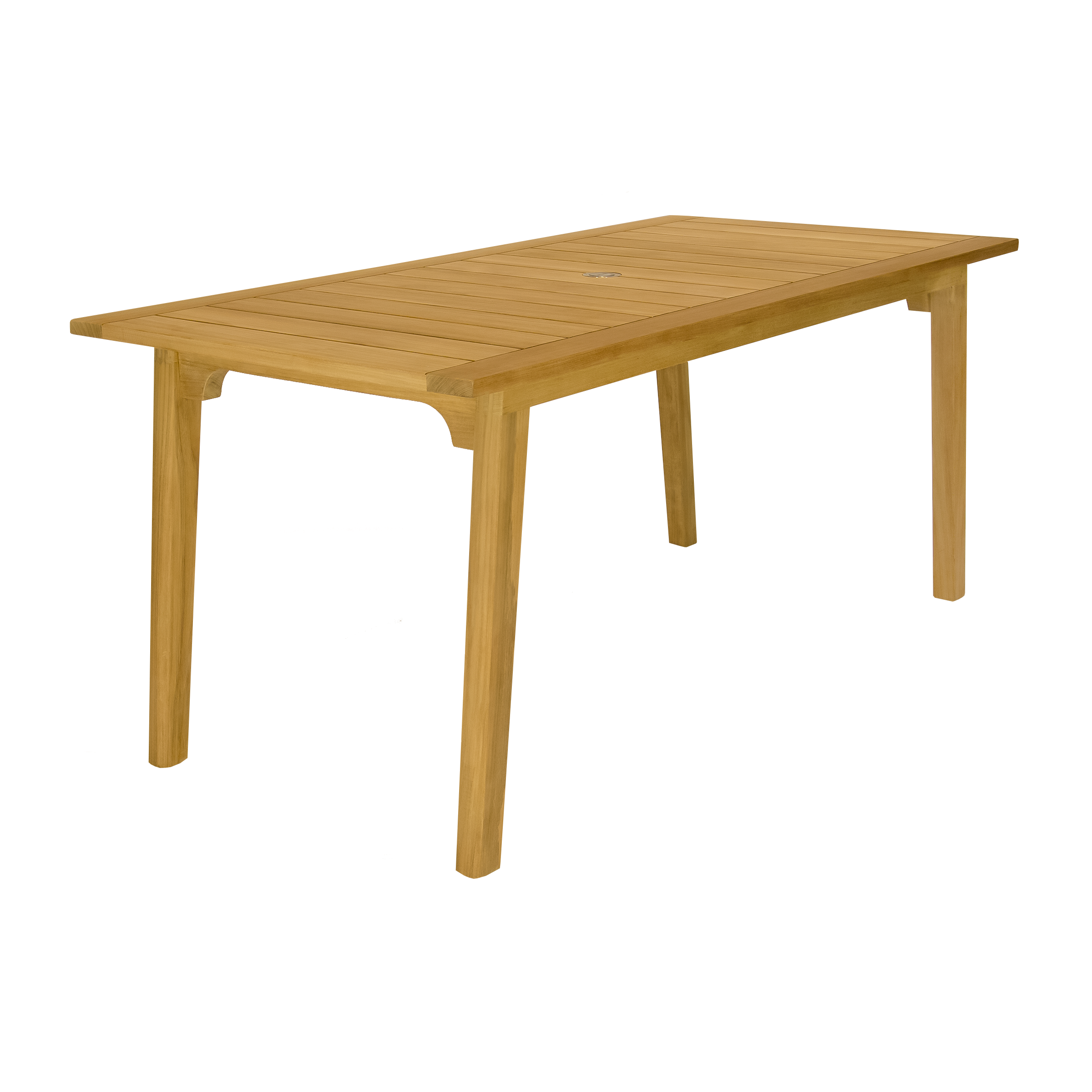 Admiral 32" x 65" Rectangular Dining Table with Umbrella Hole