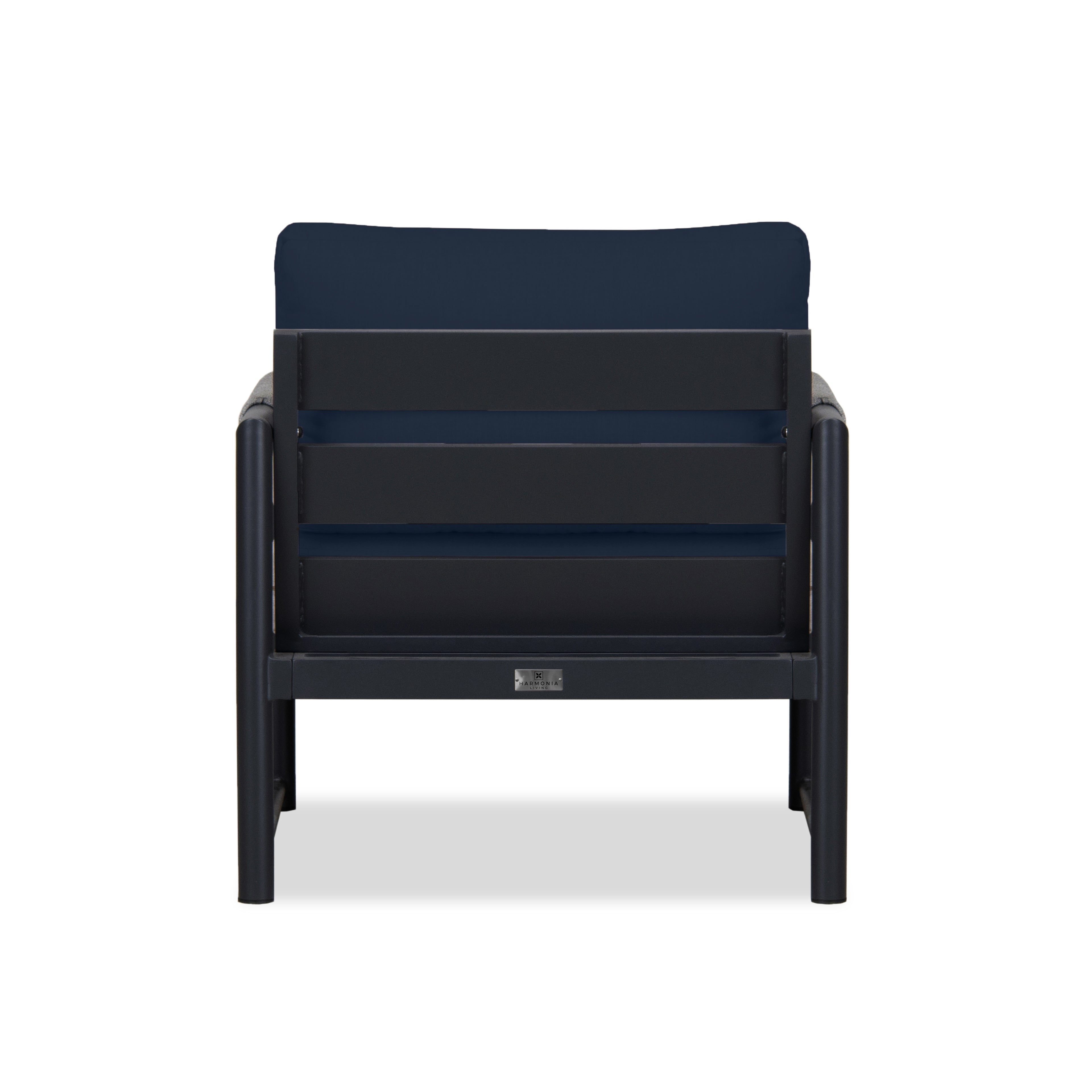 Alto Club Chair#Finish_Black#Fabric_Spectrum Indigo