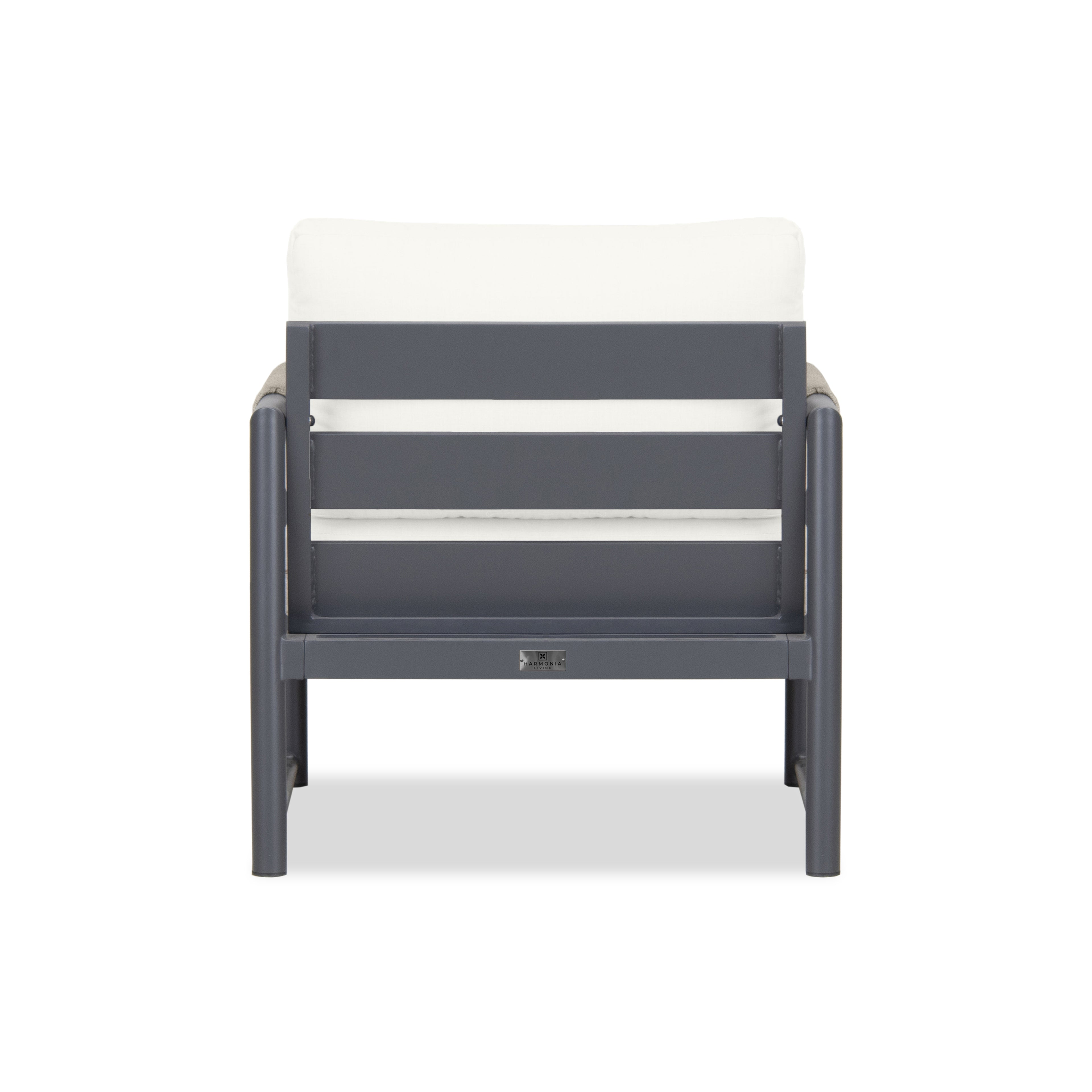 Alto Club Chair#Finish_Slate#Fabric_Canvas Natural