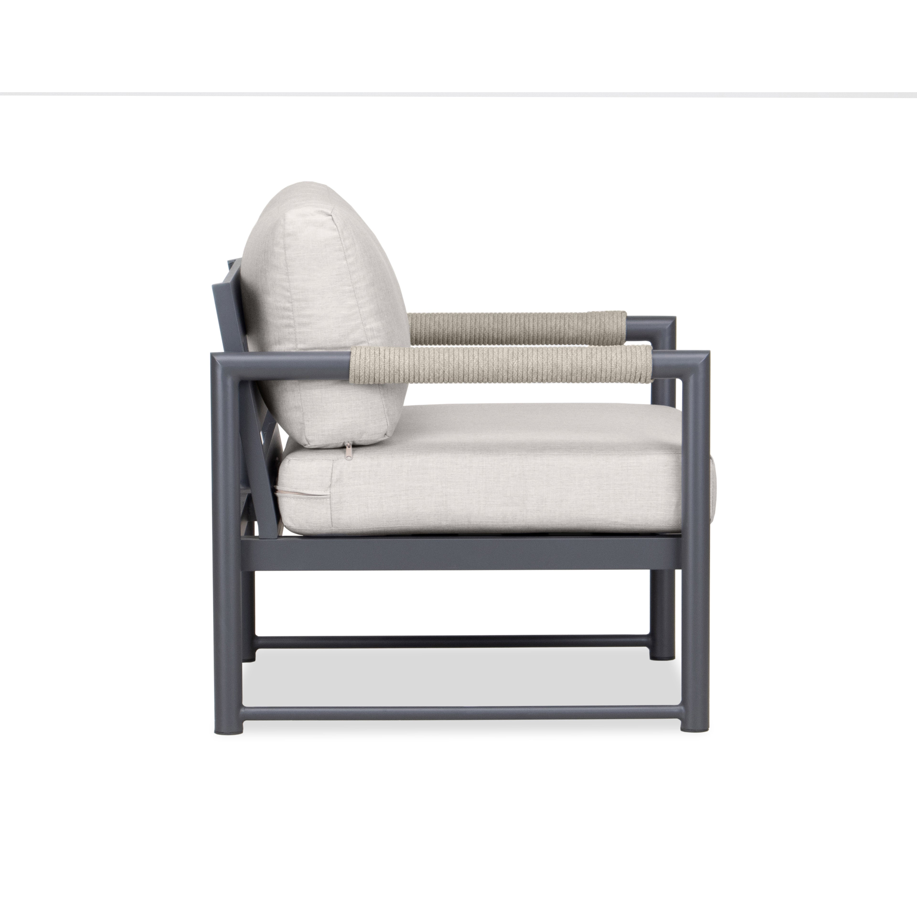 Alto Club Chair#Finish_Slate#Fabric_Cast Silver