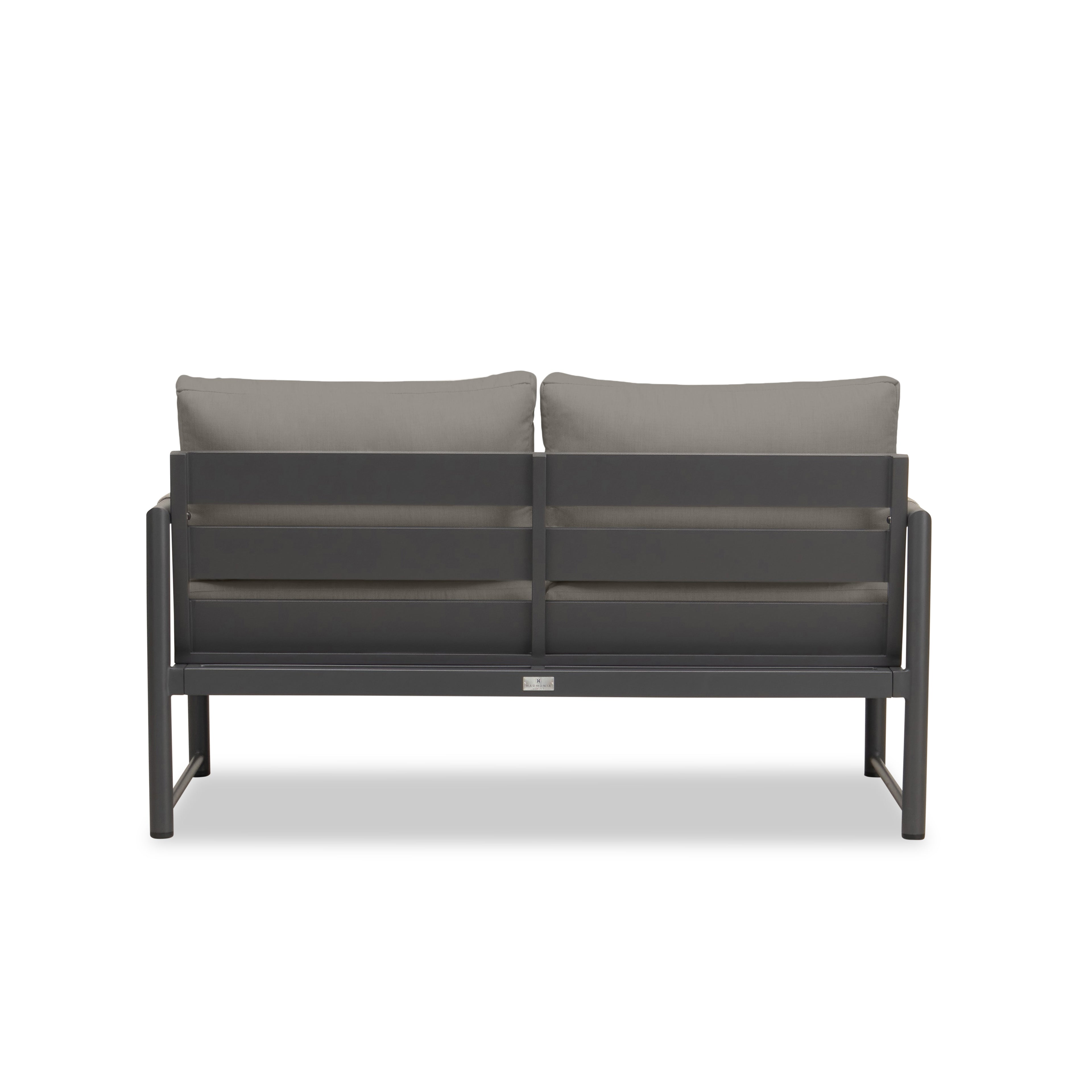 Alto Loveseat#Finish_Slate#Fabric_Canvas Charcoal