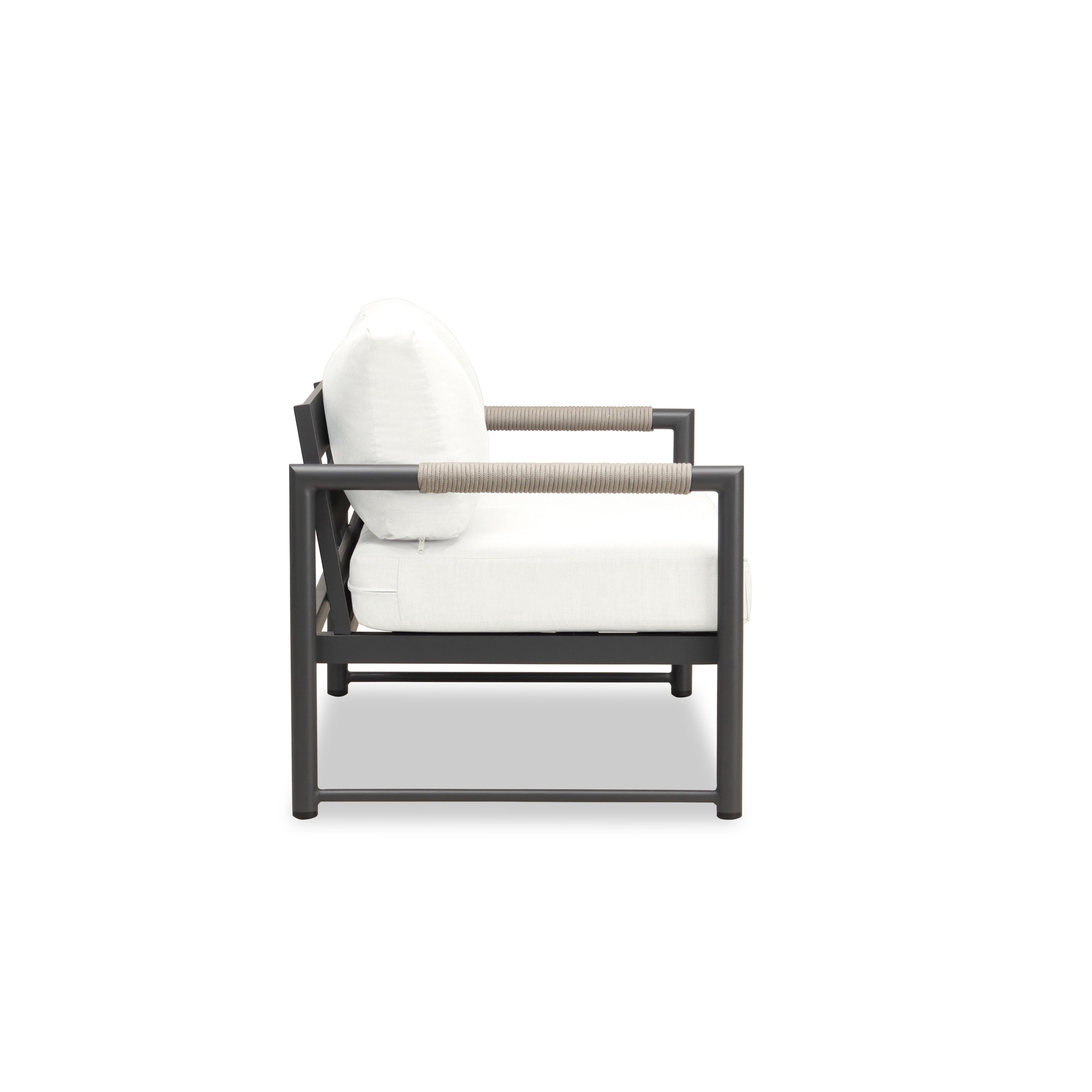 Alto Loveseat#Finish_Slate#Fabric_Canvas Natural