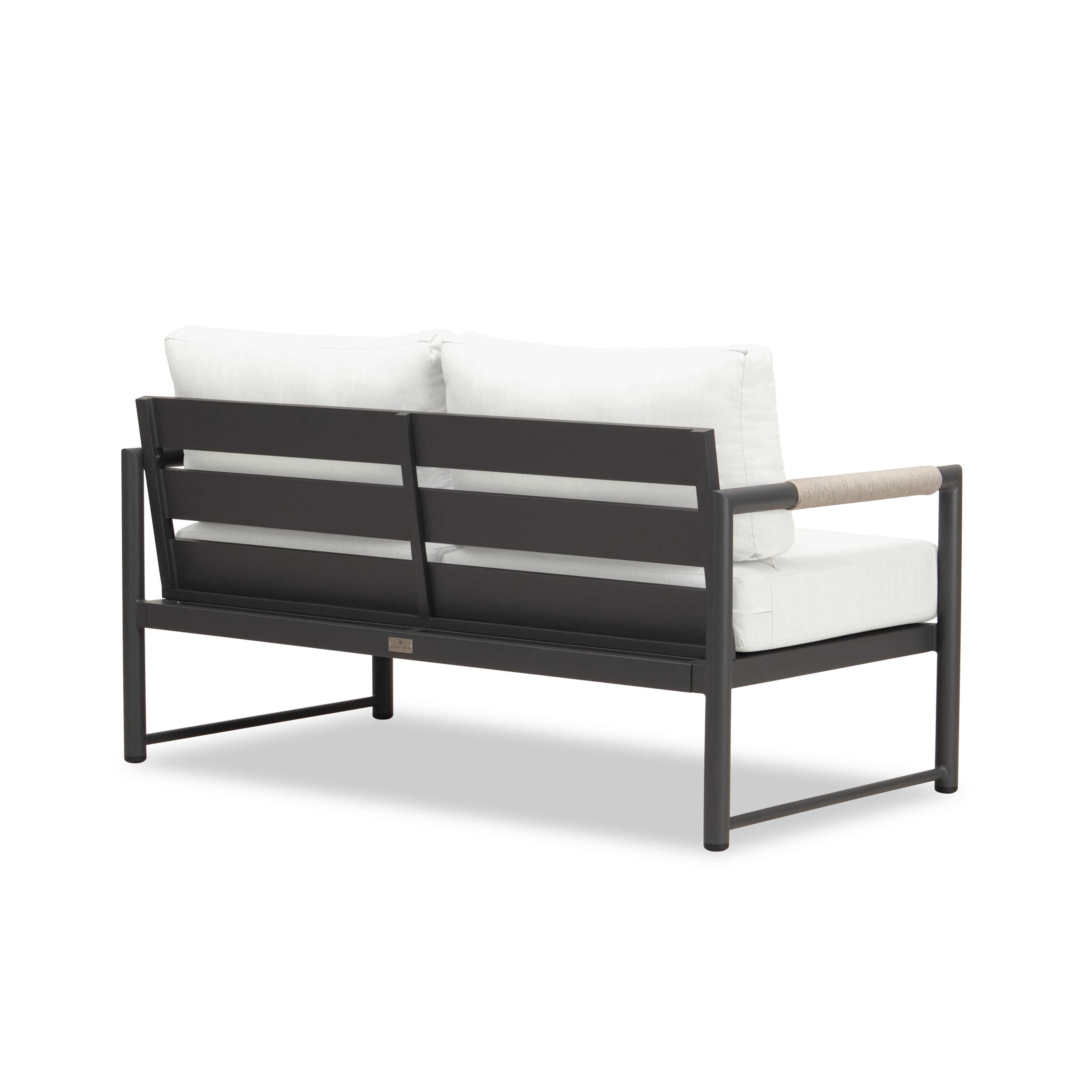 Alto Loveseat#Finish_Slate#Fabric_Canvas Natural