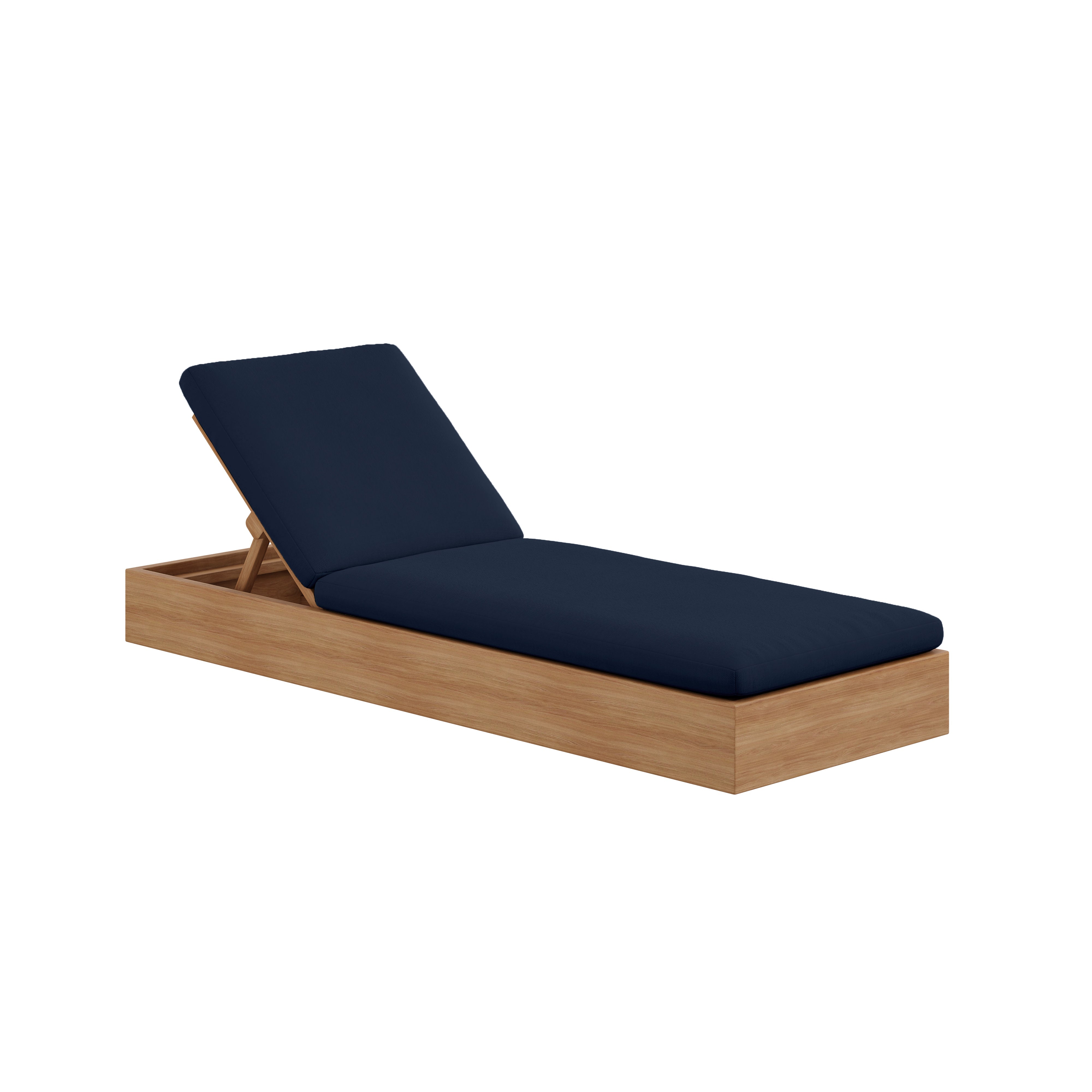 Beja Chaise Lounge#Finish_Natural Sanded#Fabric_Spectrum Indigo