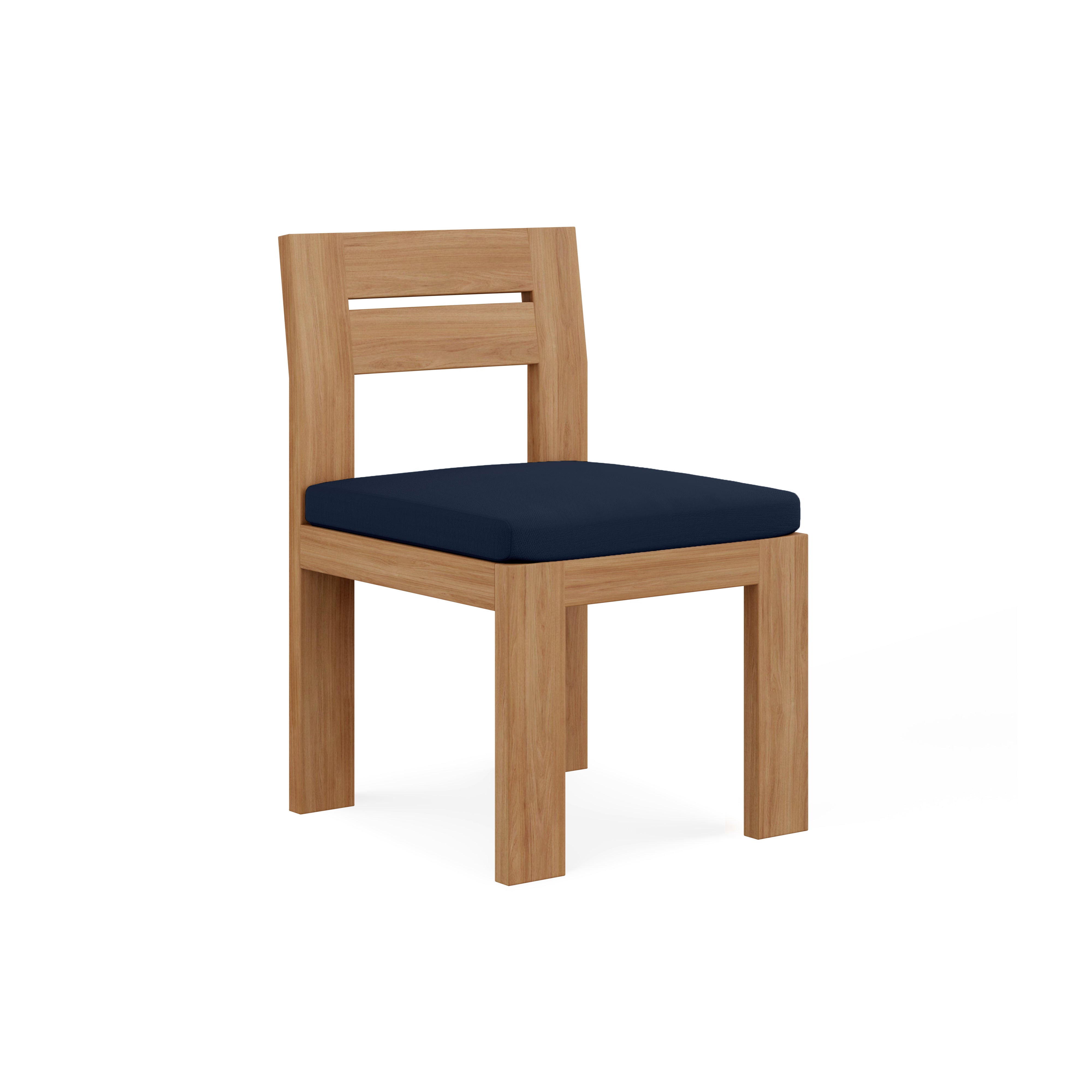 Beja Dining Side Chair#Finish_Natural Sanded#Fabric_Spectrum Indigo