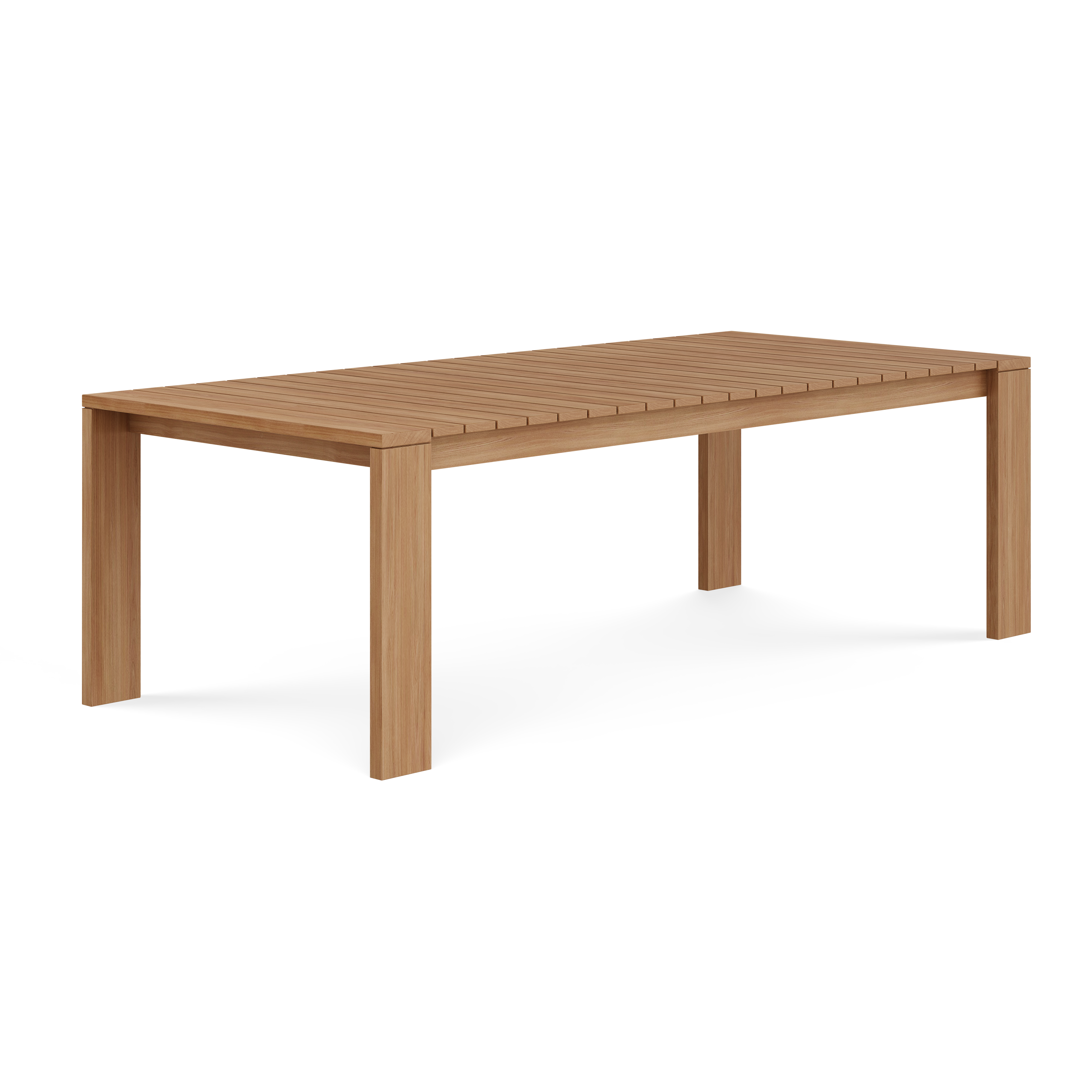 Beja Dining Table#Finish_Natural Sanded