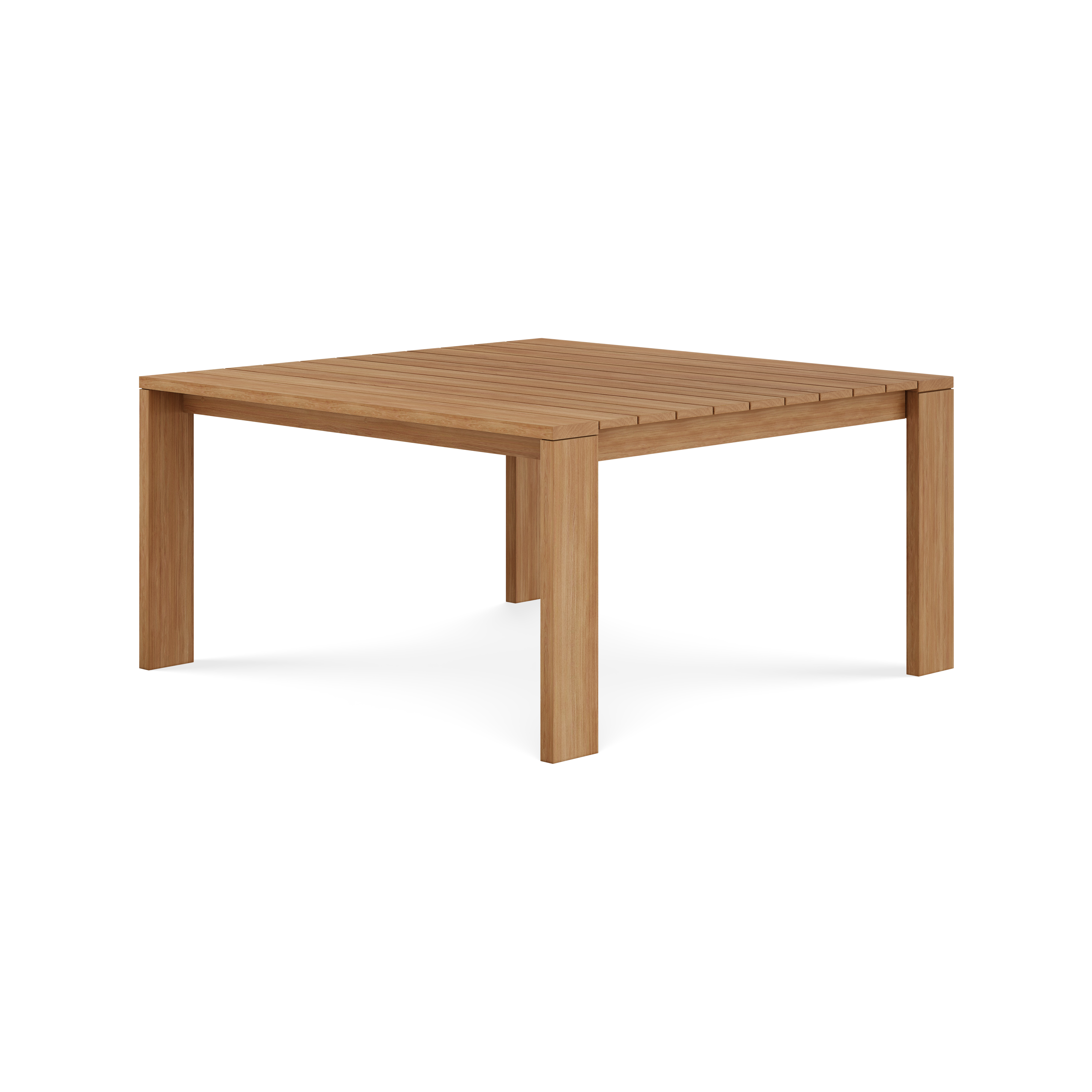 Beja Square Dining Table#Finish_Natural Sanded