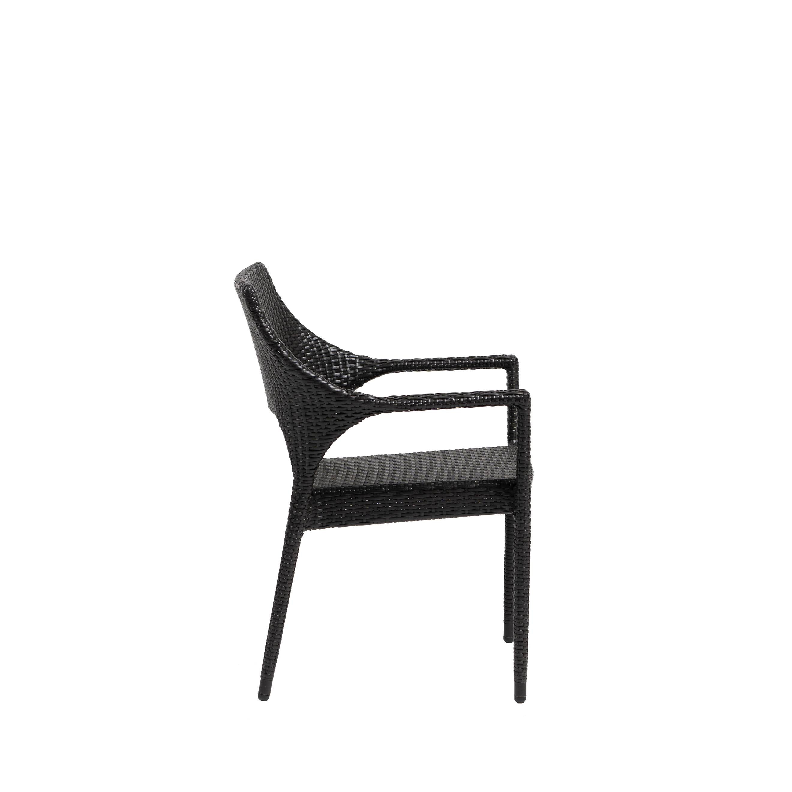 New Miami Lakes Wicker Stackable Dining Arm Chair