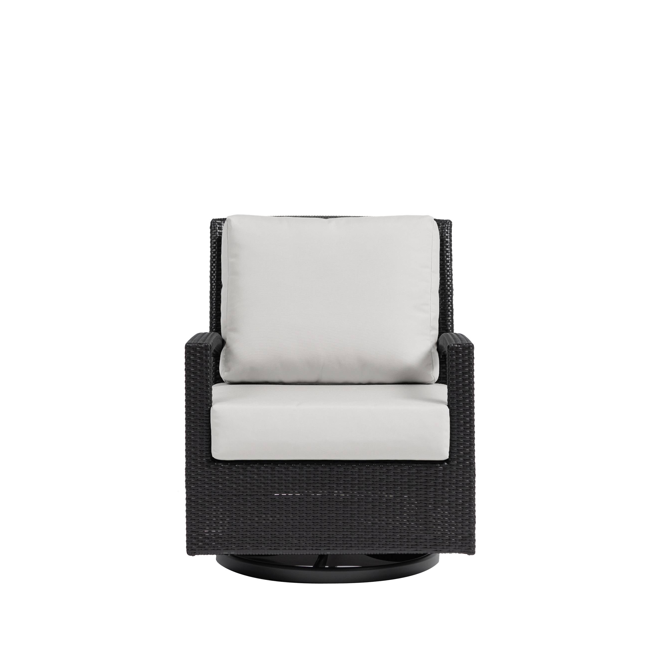 New Miami Lakes Wicker Swivel Gliding Club Chair