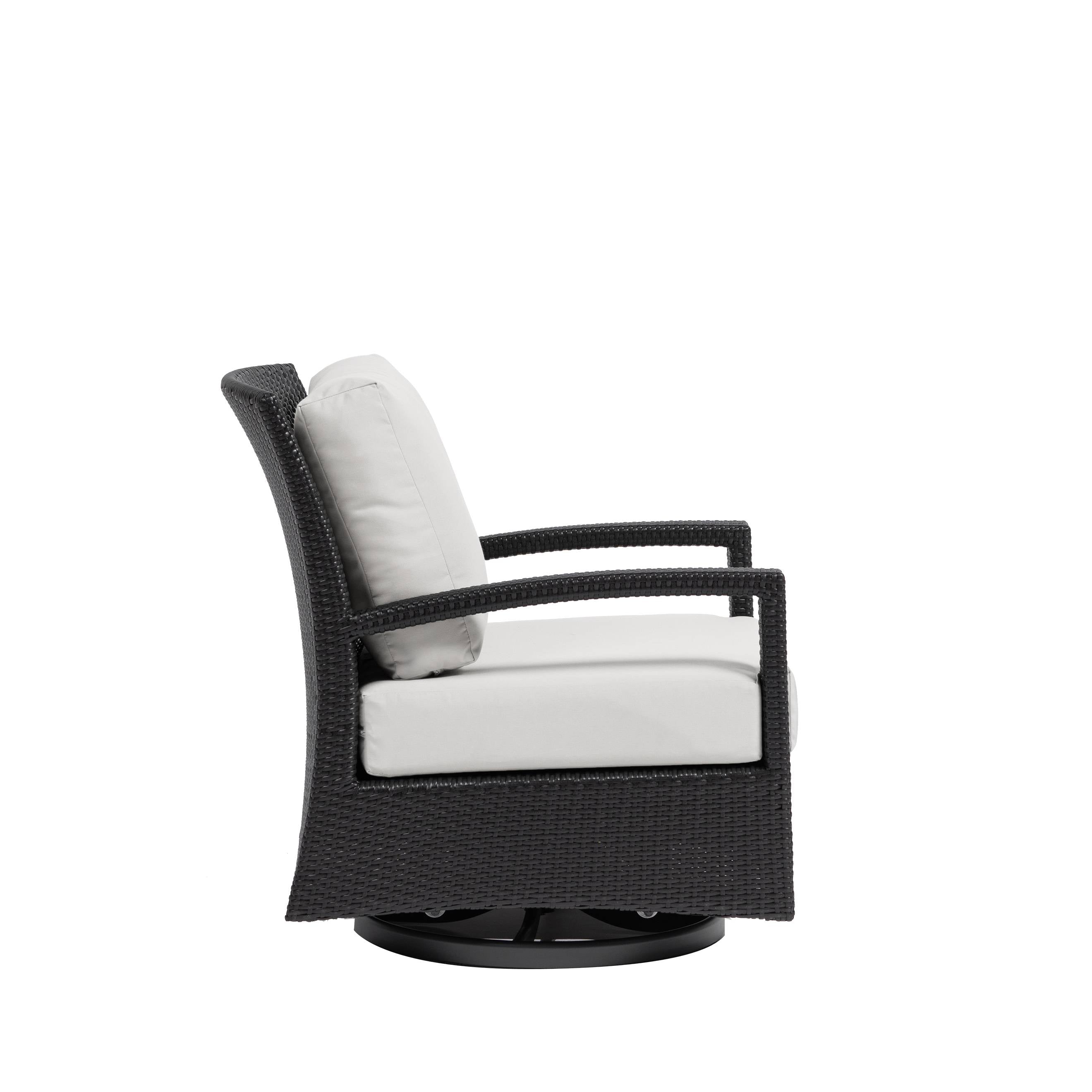 New Miami Lakes Wicker Swivel Gliding Club Chair