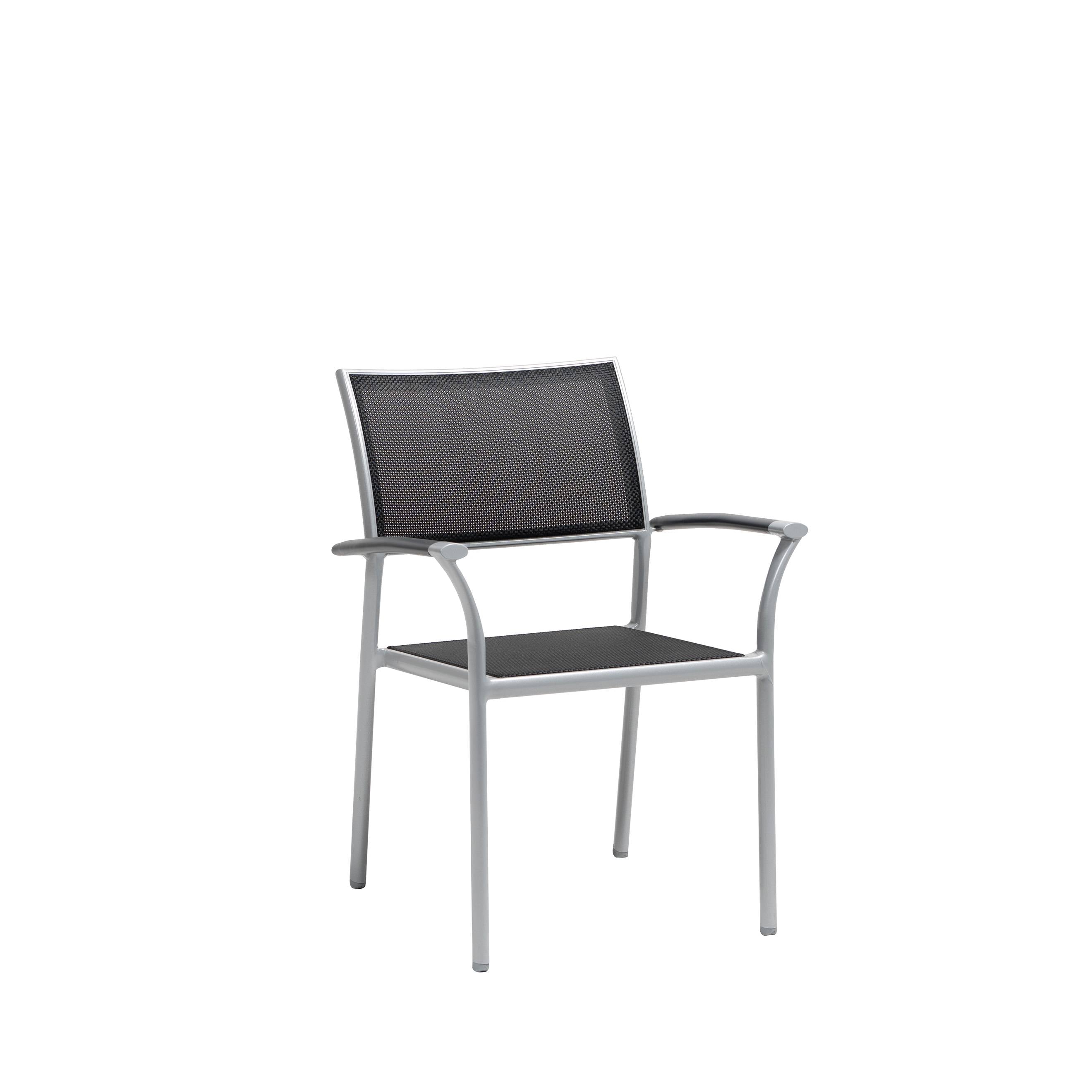 New Roma Sling Stackable Dining Arm Chair
