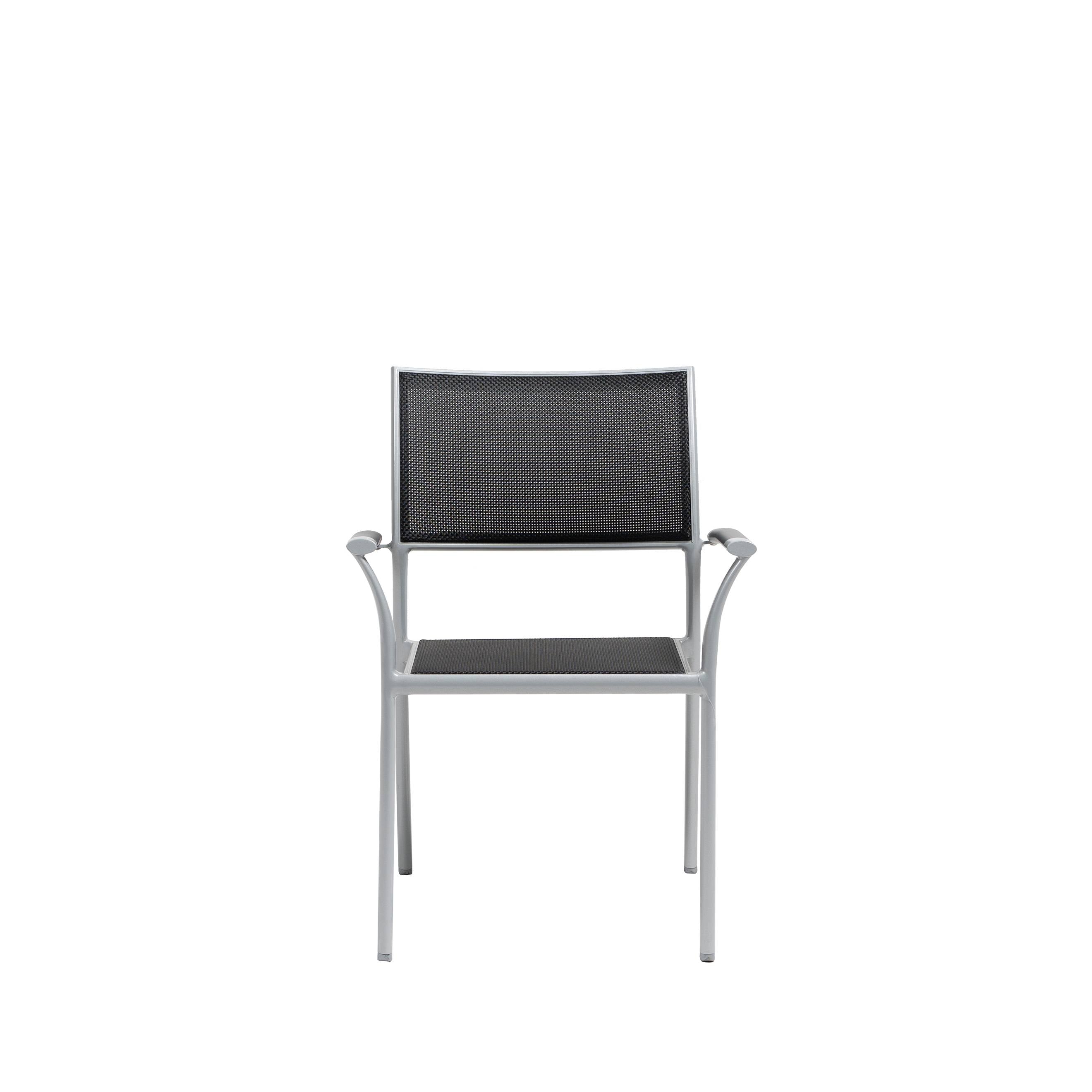 New Roma Sling Stackable Dining Arm Chair