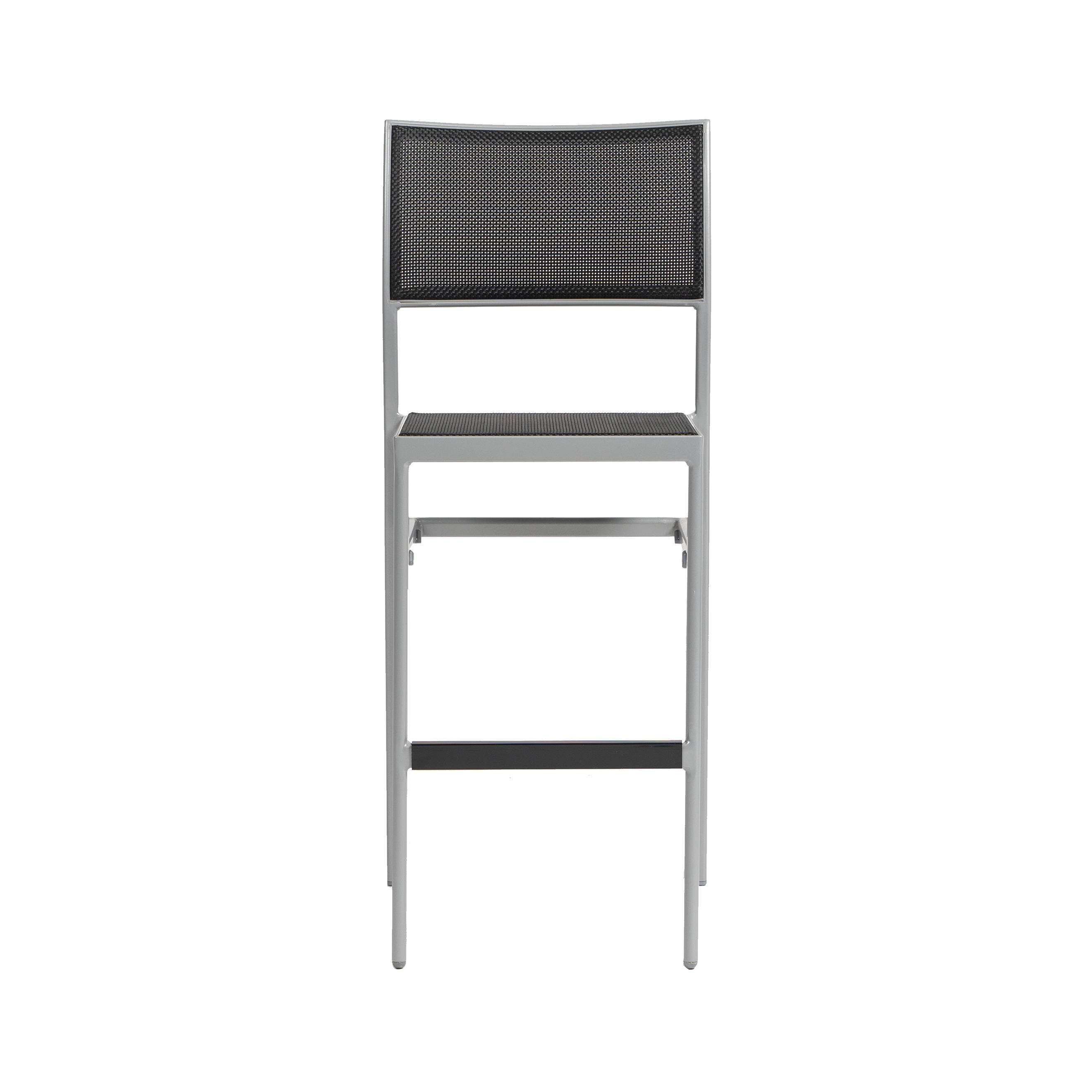 New Roma Sling Stackable Armless Bar Stool