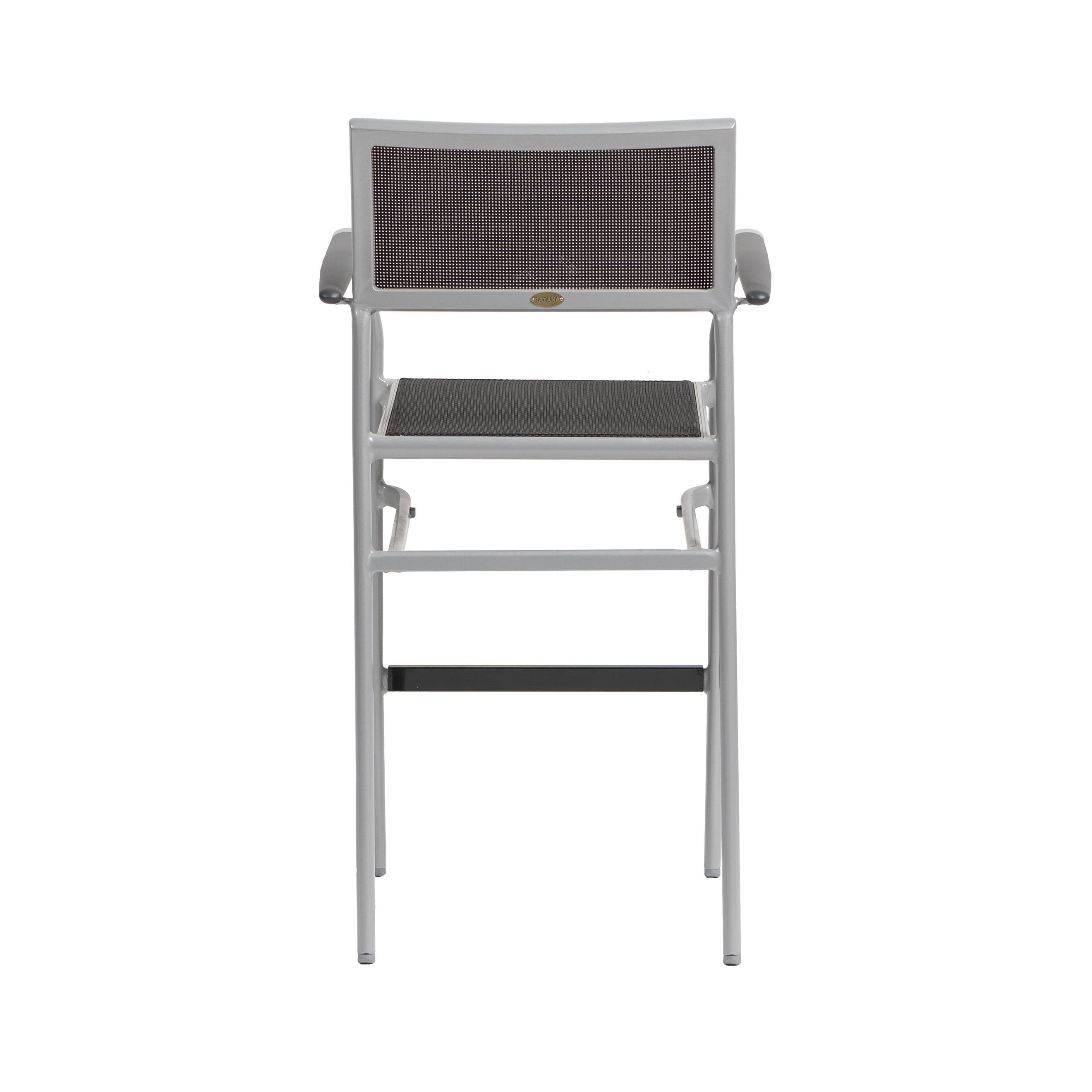New Roma Stackable Sling Bar Stool w/ Arms