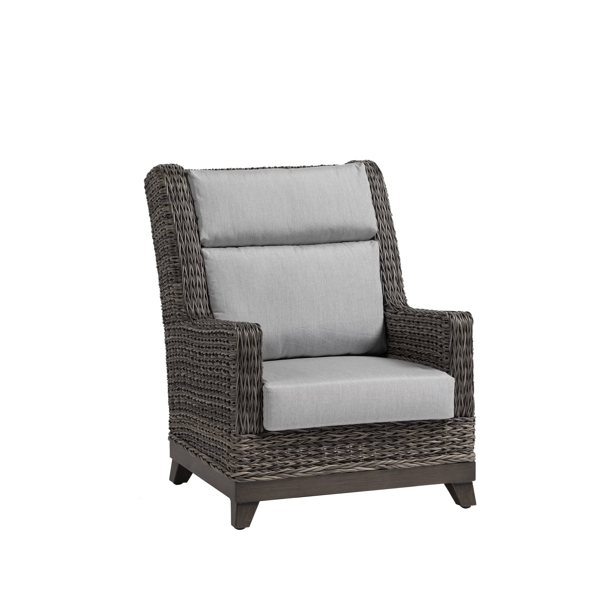 Boston Wicker High Back Wing Club Chair