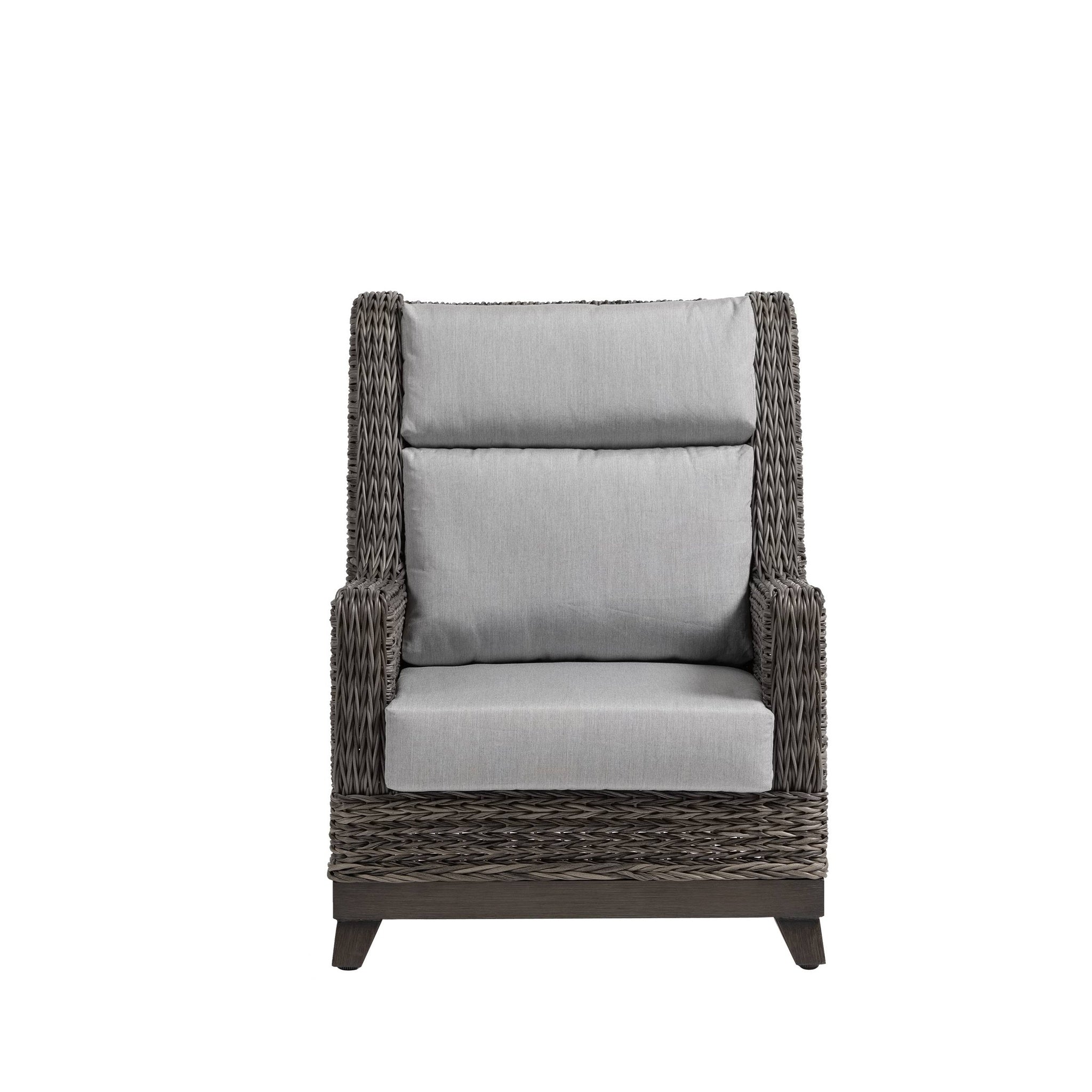 Boston Wicker High Back Wing Club Chair