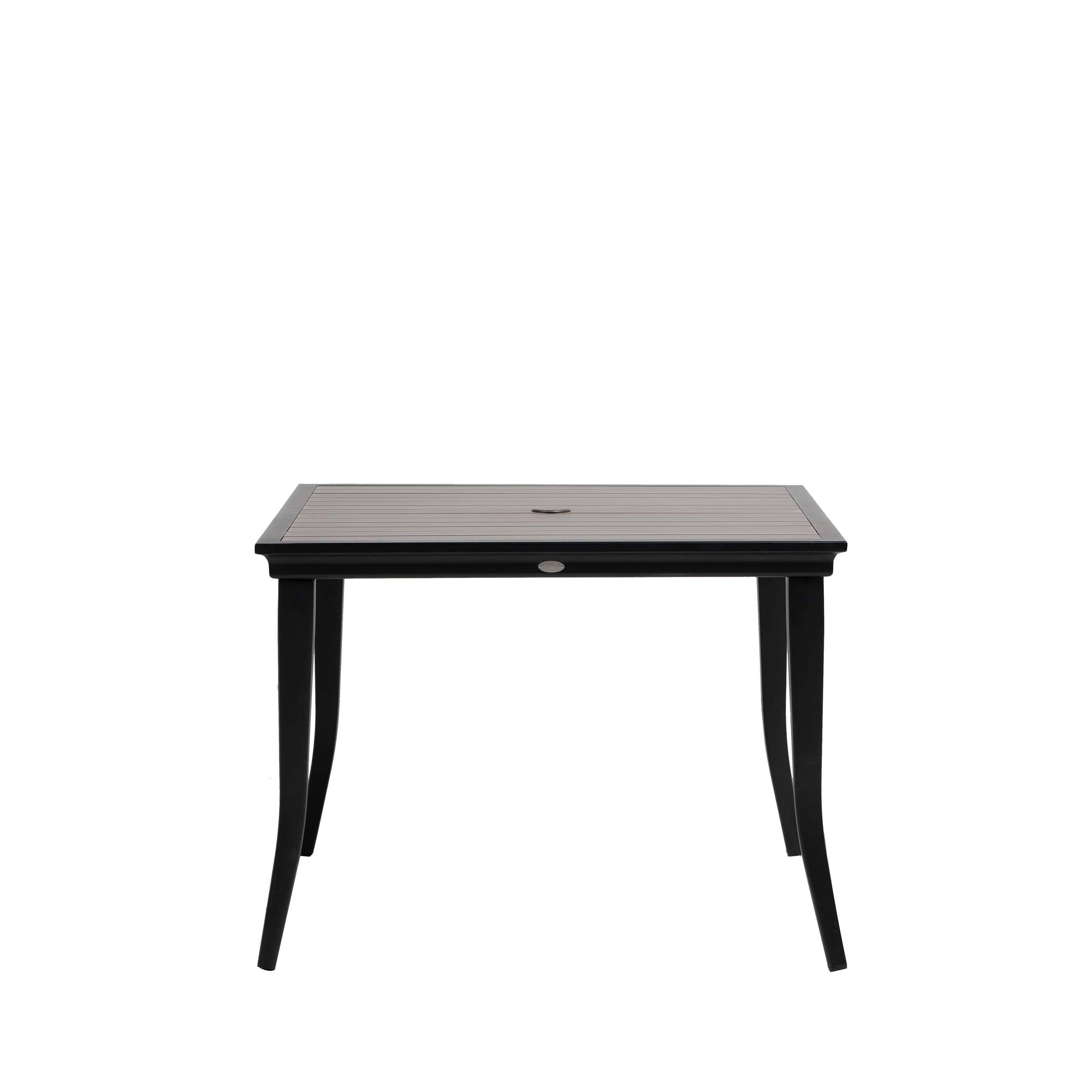 Copacabana 40" Square Dining Table with Umbrella Hole