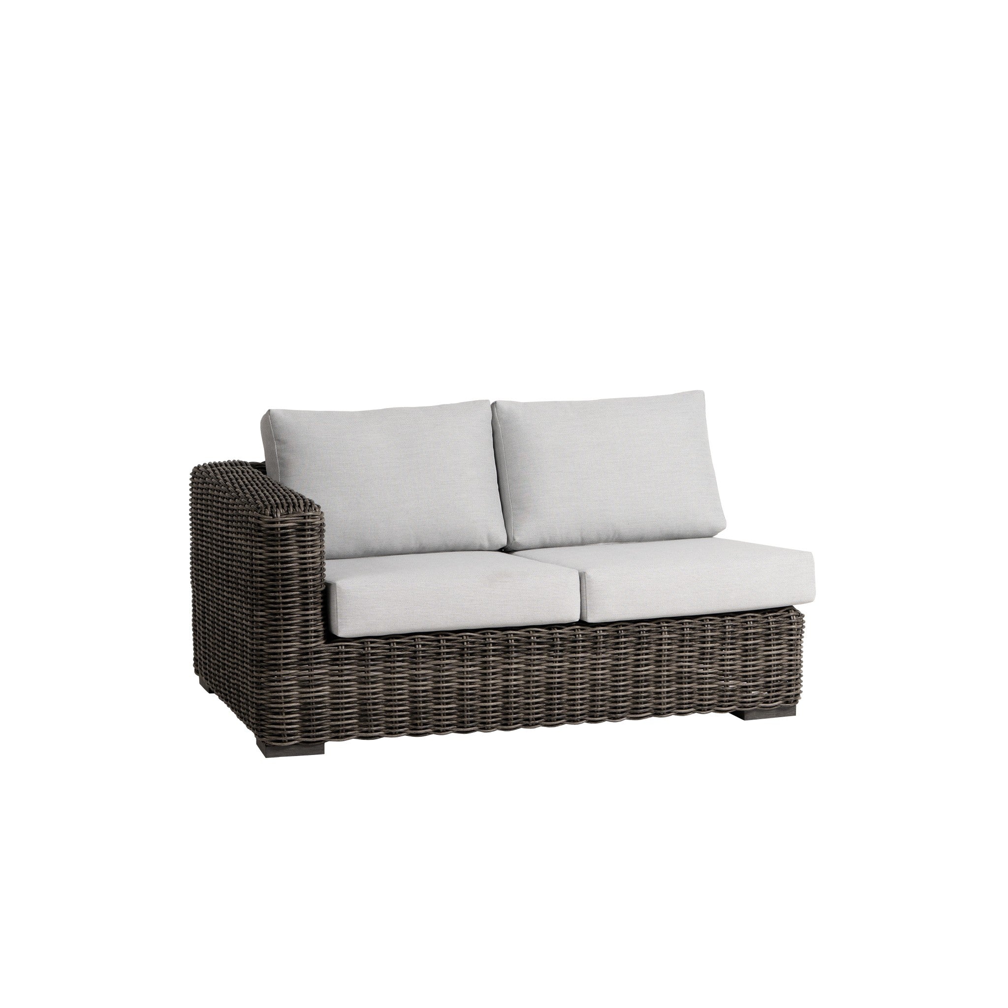 Cubo Wicker Left Arm Loveseat