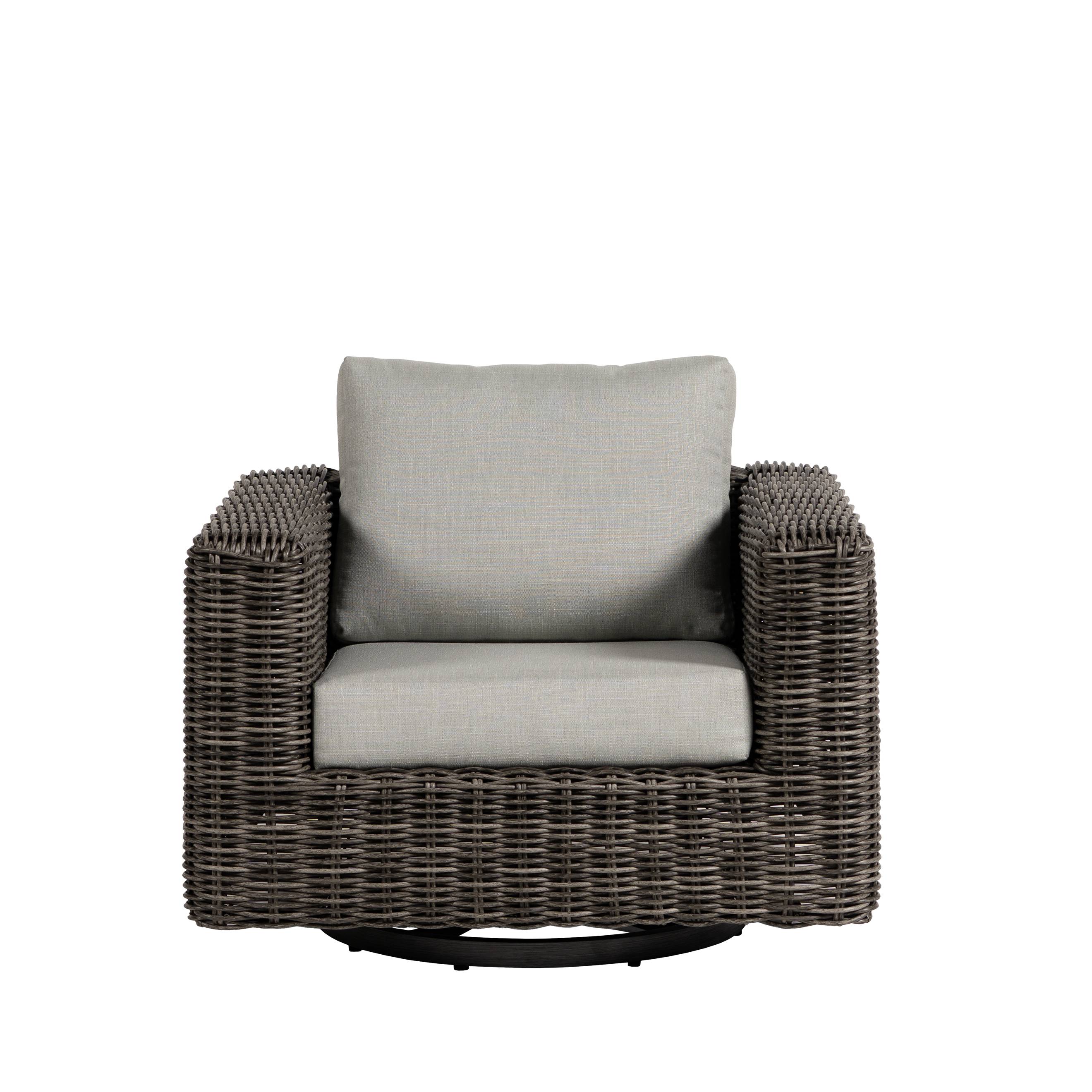 Cubo Wicker Swivel Gliding Club Chair